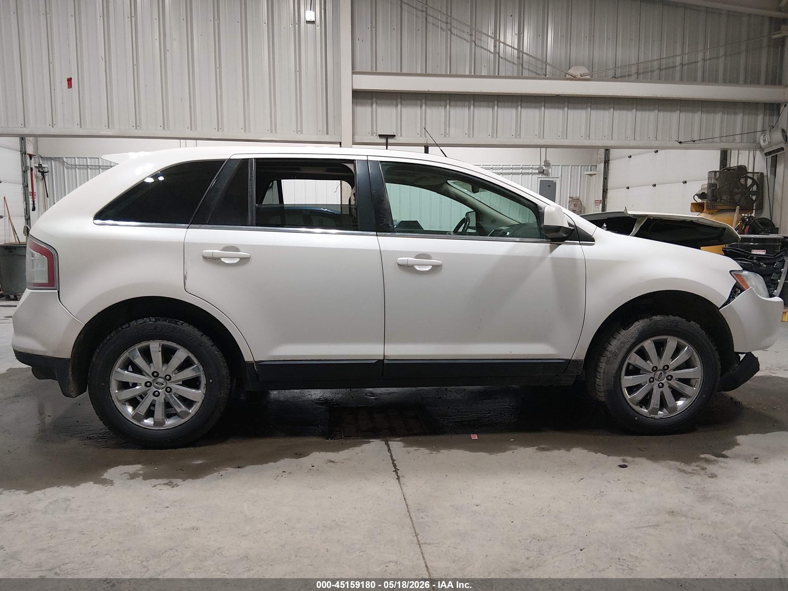 2010 Ford Edge Limited White vin: 2FMDK4KC5ABB75477