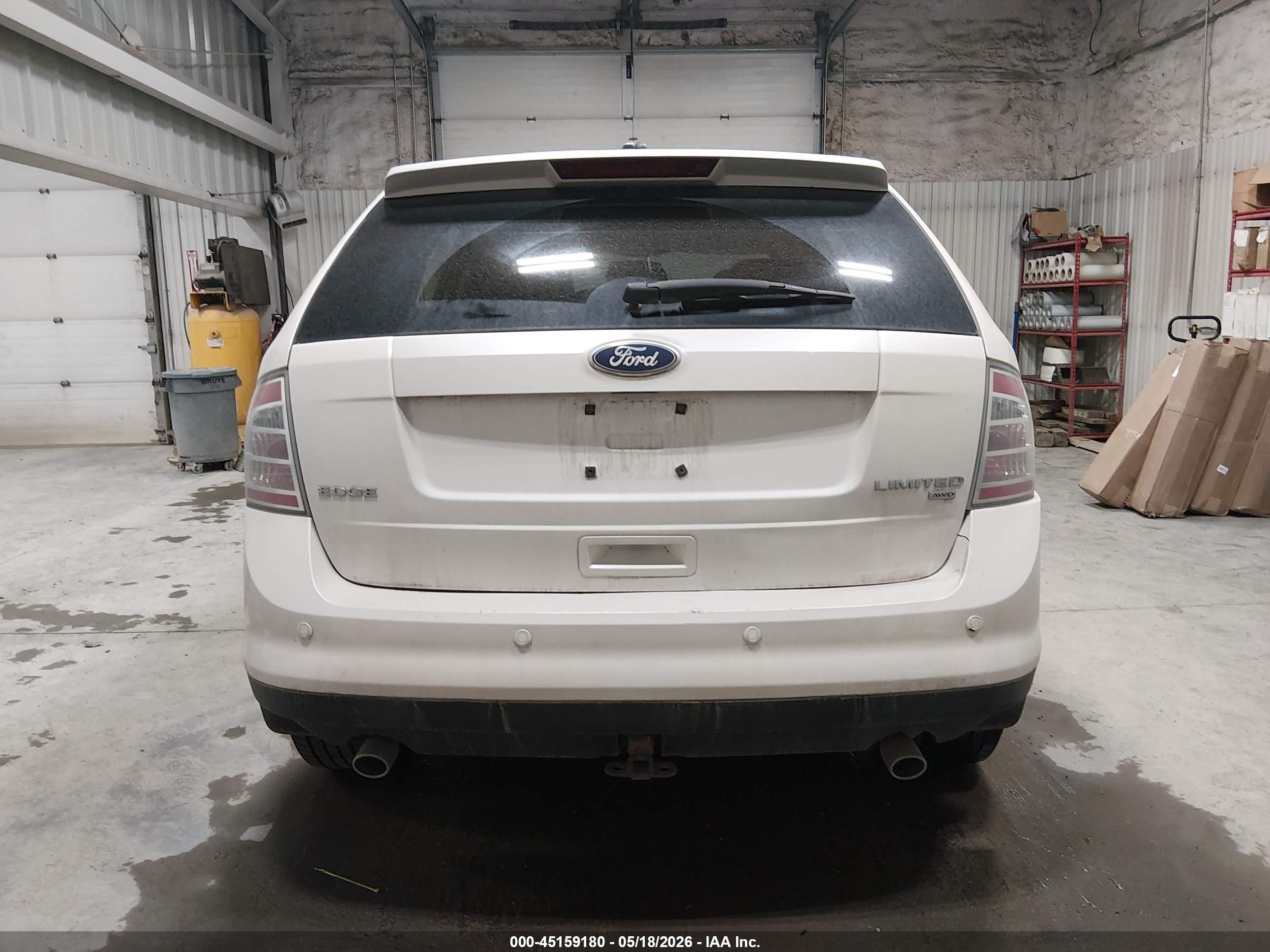 2010 Ford Edge Limited White vin: 2FMDK4KC5ABB75477