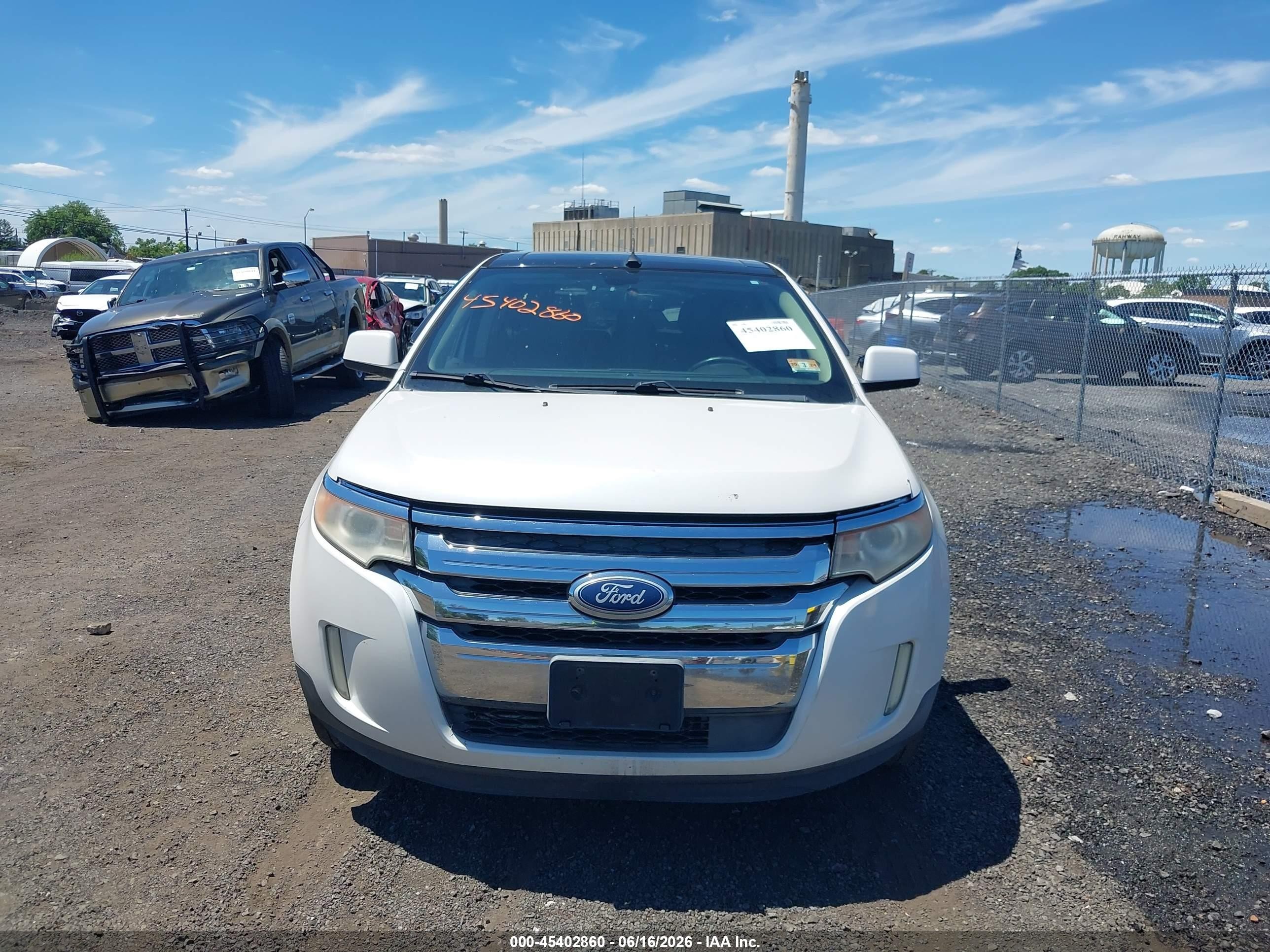 2011 Ford Edge Limited White vin: 2FMDK4KC5BBA14631