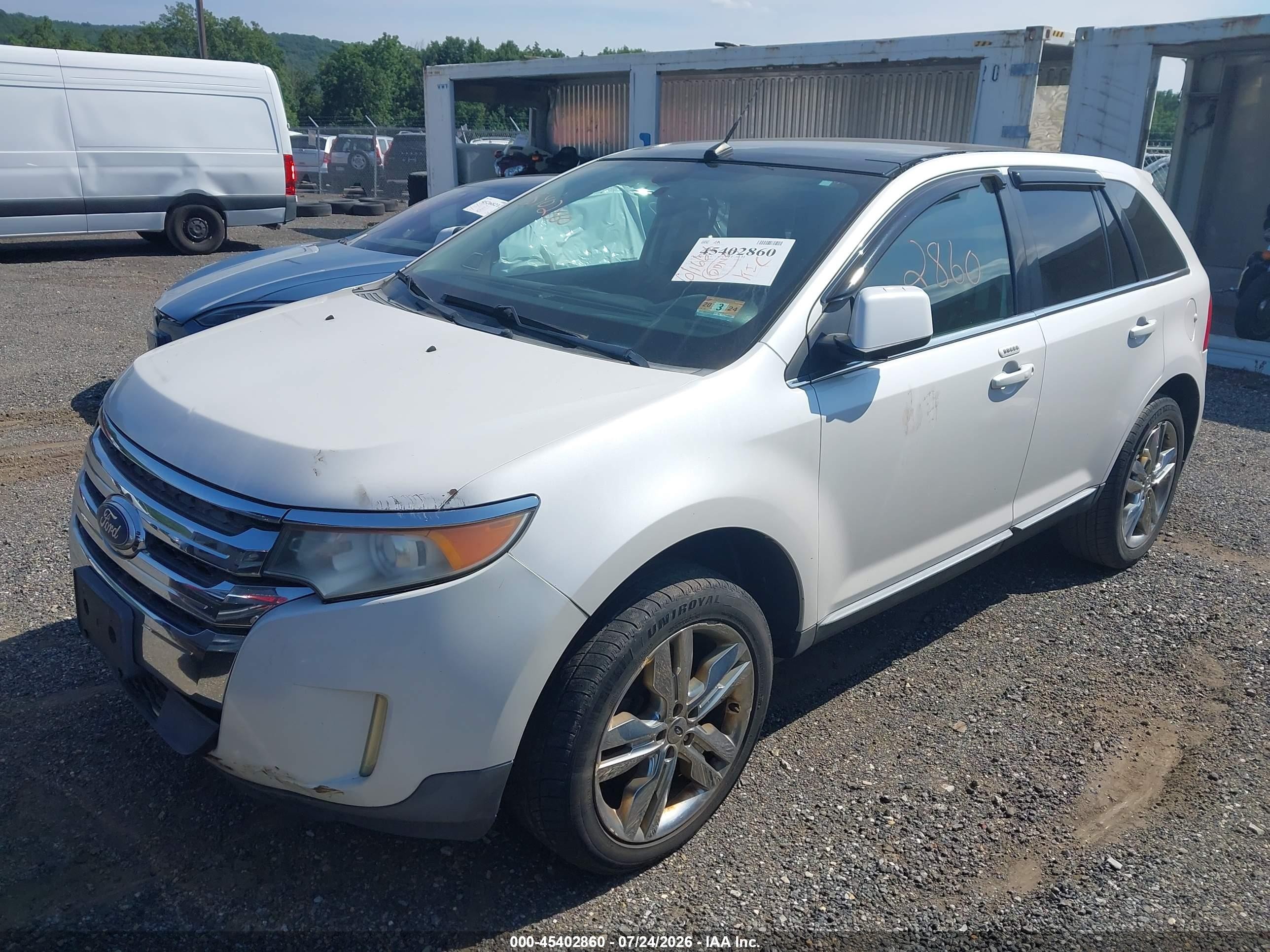 2011 Ford Edge Limited White vin: 2FMDK4KC5BBA14631