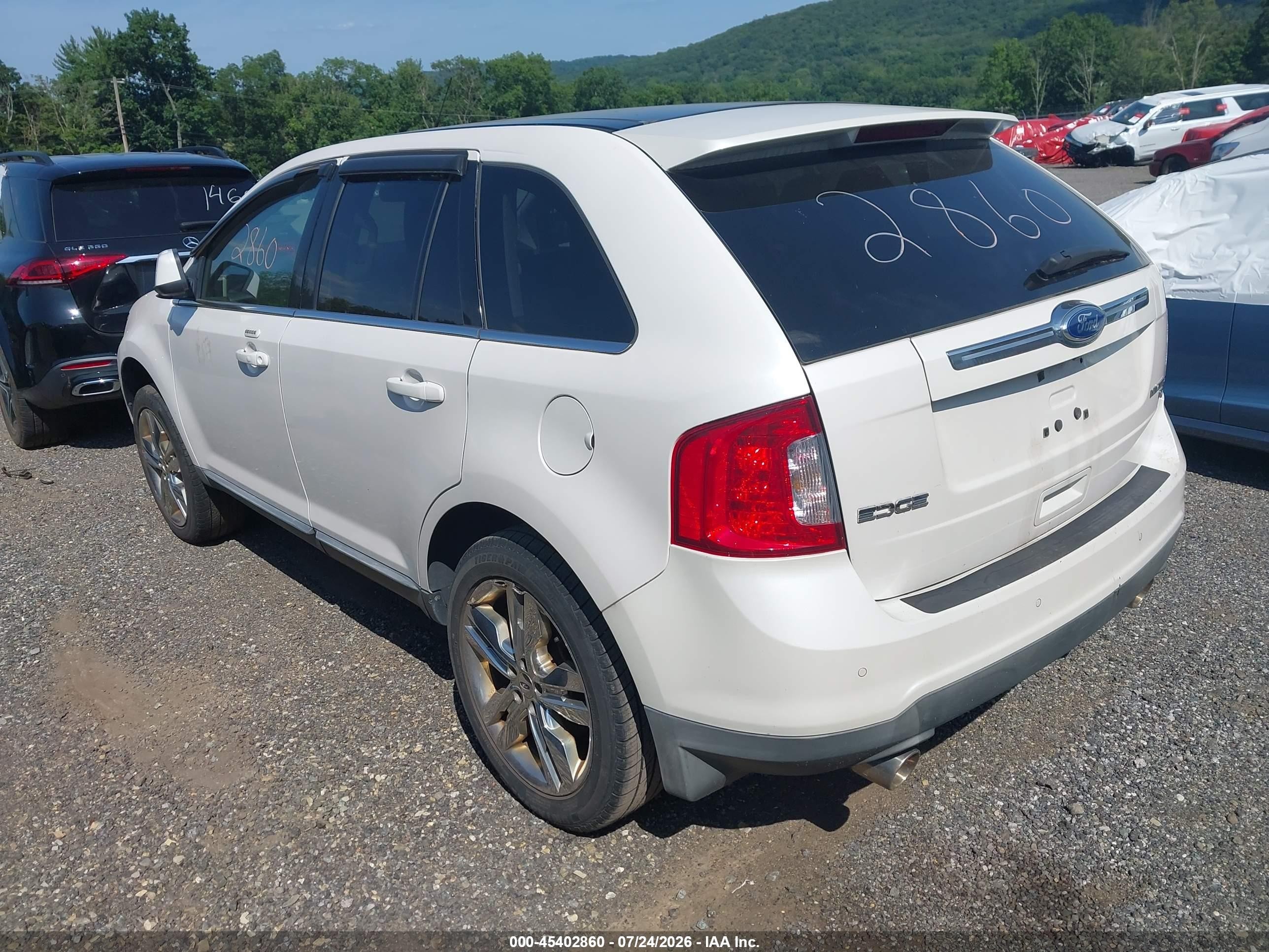 2011 Ford Edge Limited White vin: 2FMDK4KC5BBA14631
