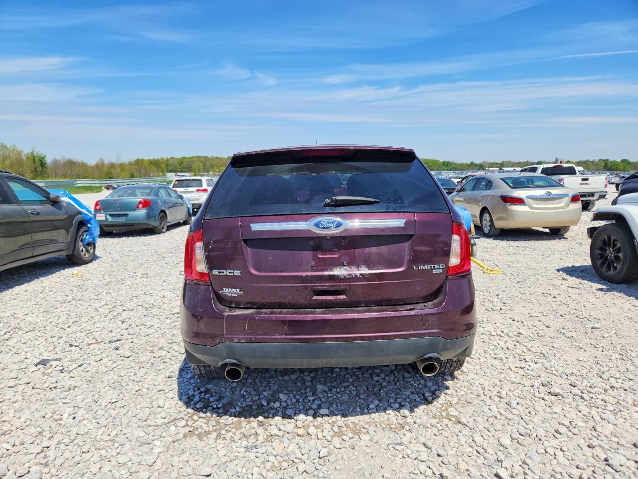 2011 Ford Edge Limited Burgundy vin: 2FMDK4KC5BBA34880