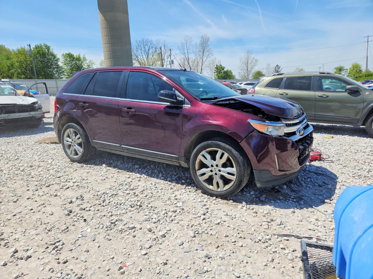 2011 Ford Edge Limited Burgundy vin: 2FMDK4KC5BBA34880