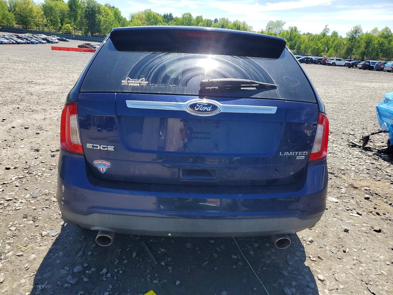2011 Ford Edge Limited Blue vin: 2FMDK4KC5BBA95100