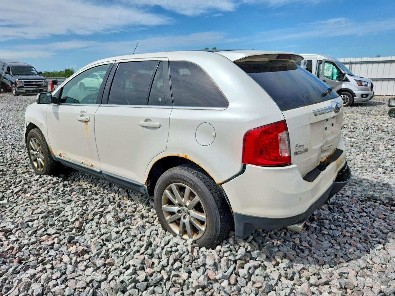 2011 Ford Edge Limited White vin: 2FMDK4KC5BBB20772