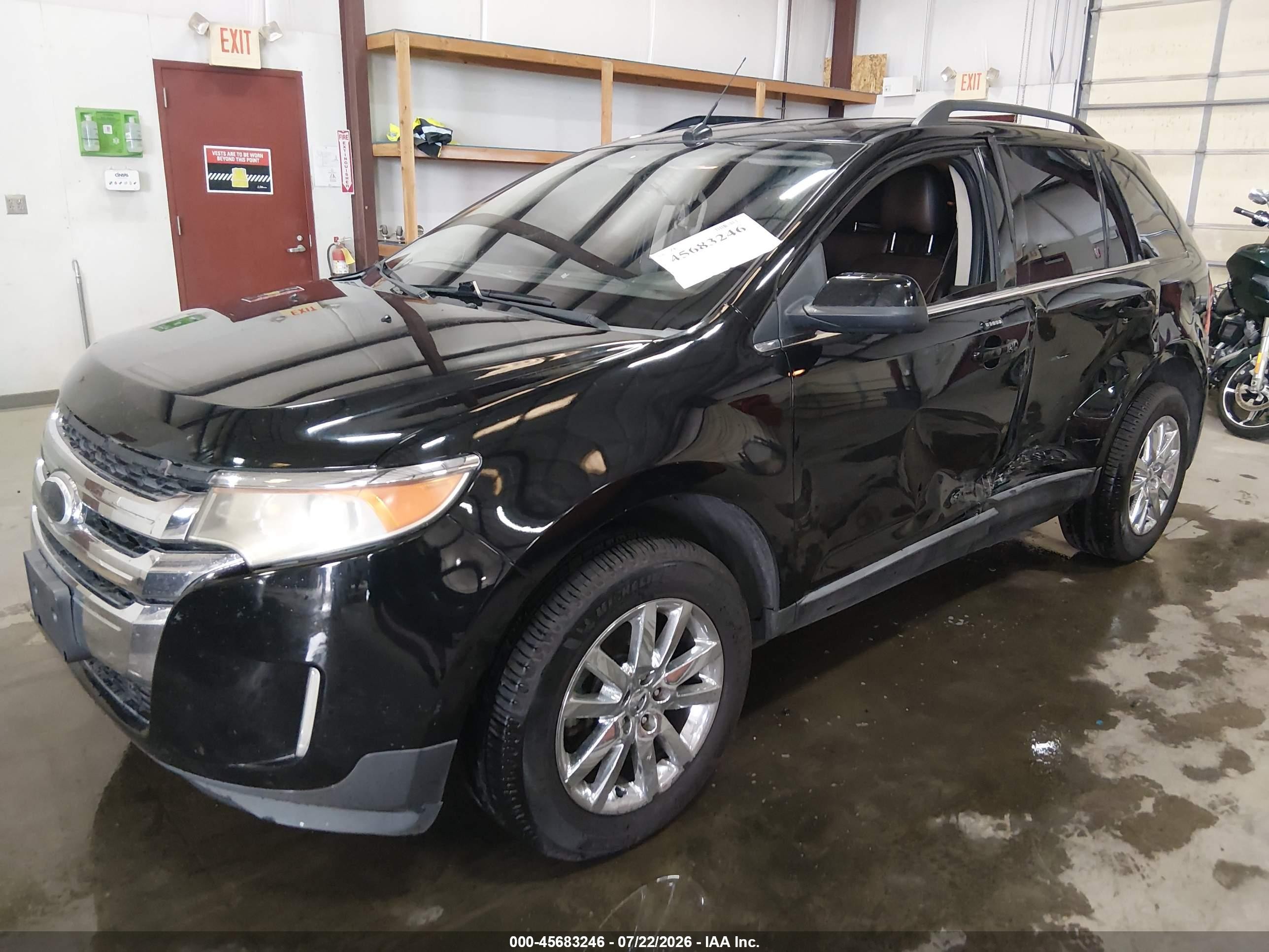 2012 Ford Edge Limited Black vin: 2FMDK4KC5CBA10466