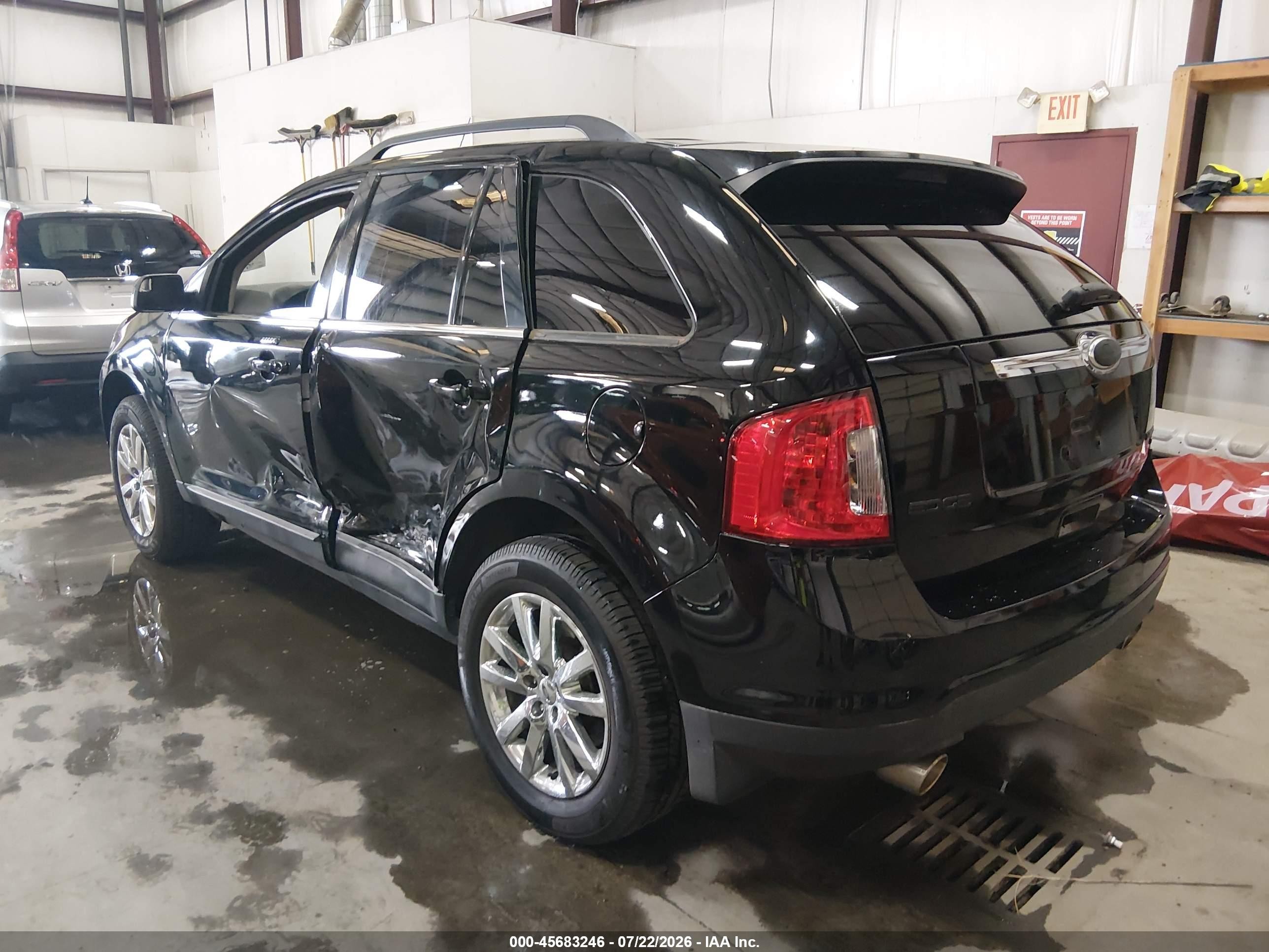 2012 Ford Edge Limited Black vin: 2FMDK4KC5CBA10466