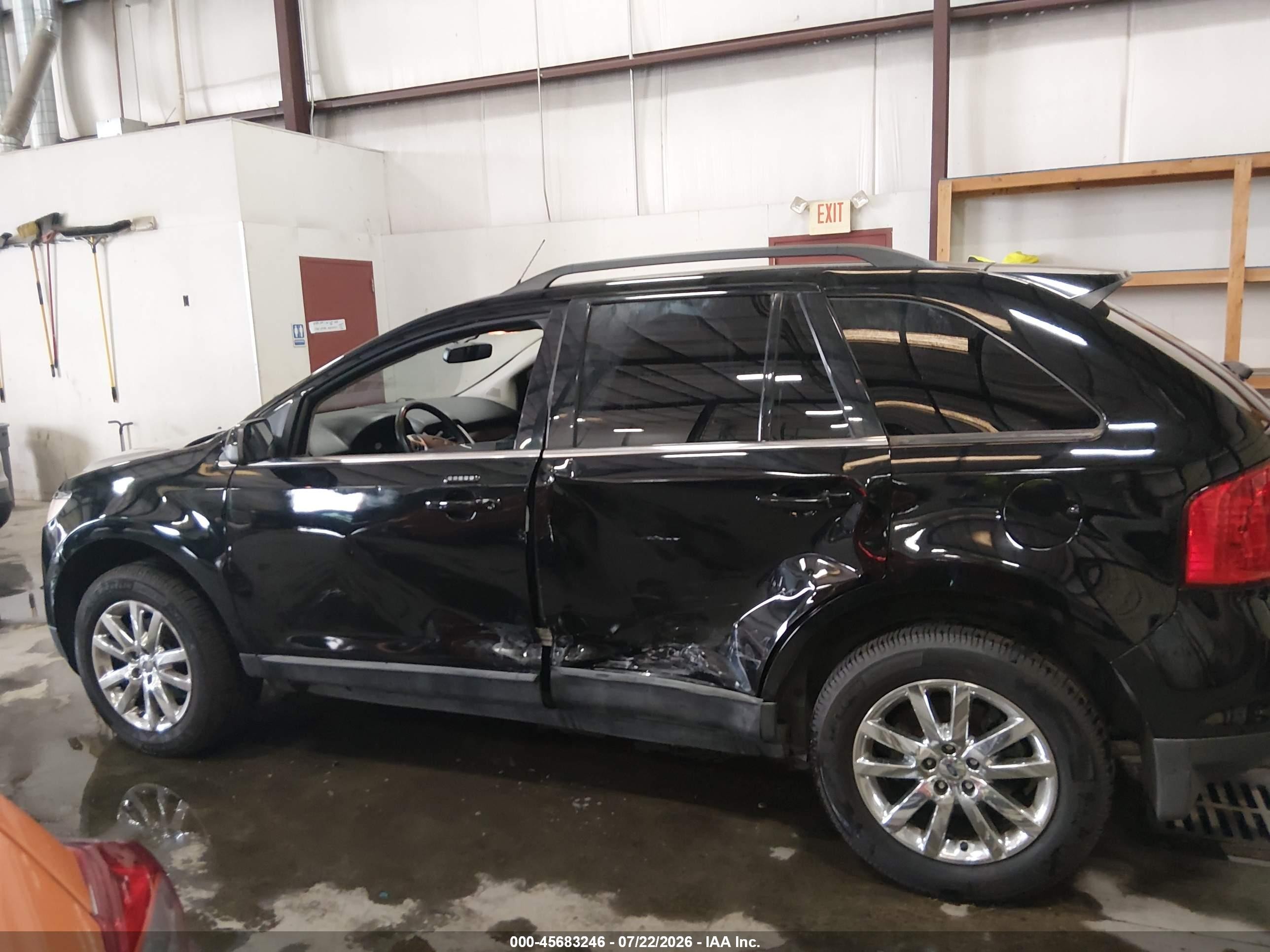 2012 Ford Edge Limited Black vin: 2FMDK4KC5CBA10466