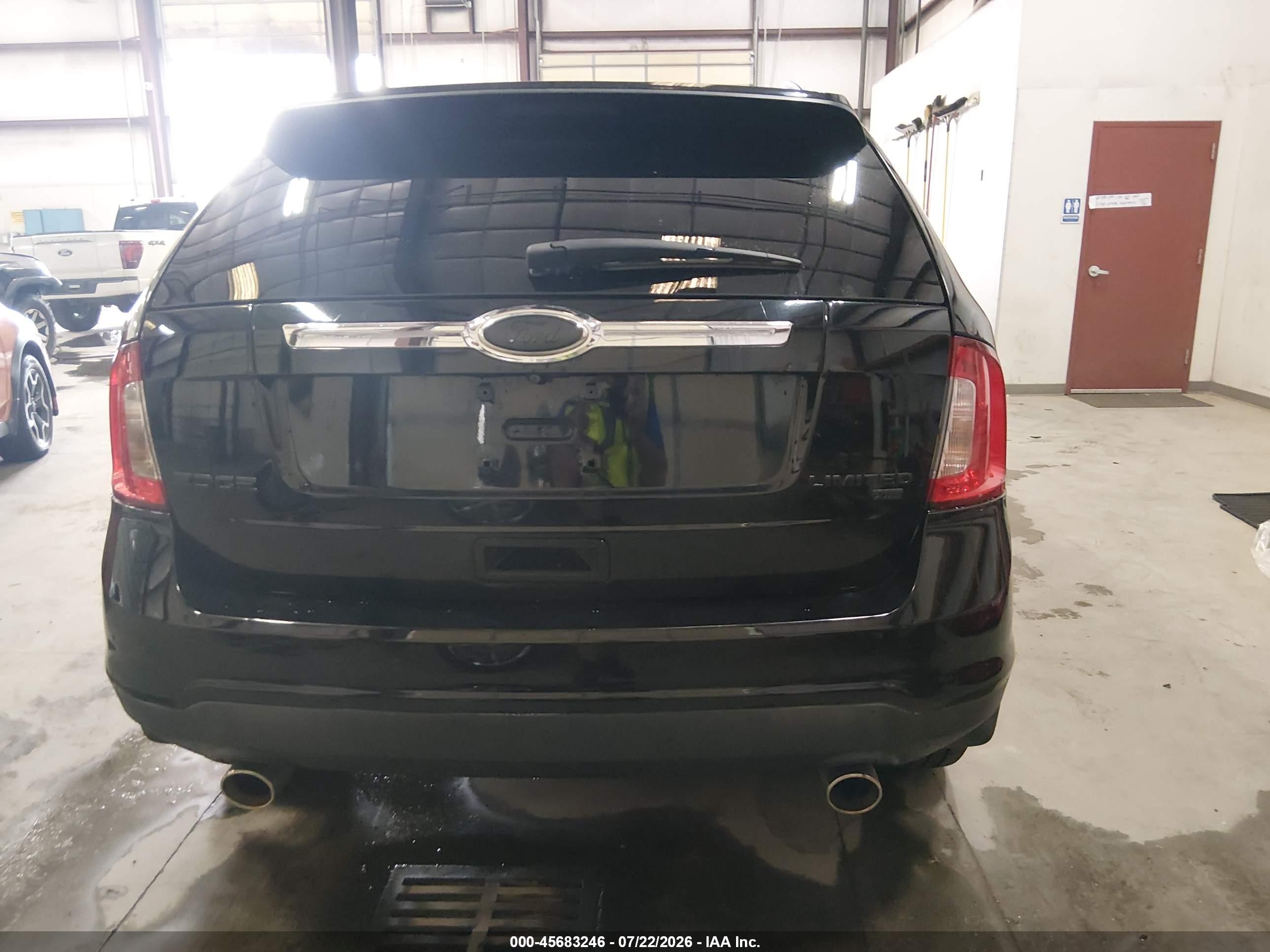 2012 Ford Edge Limited Black vin: 2FMDK4KC5CBA10466