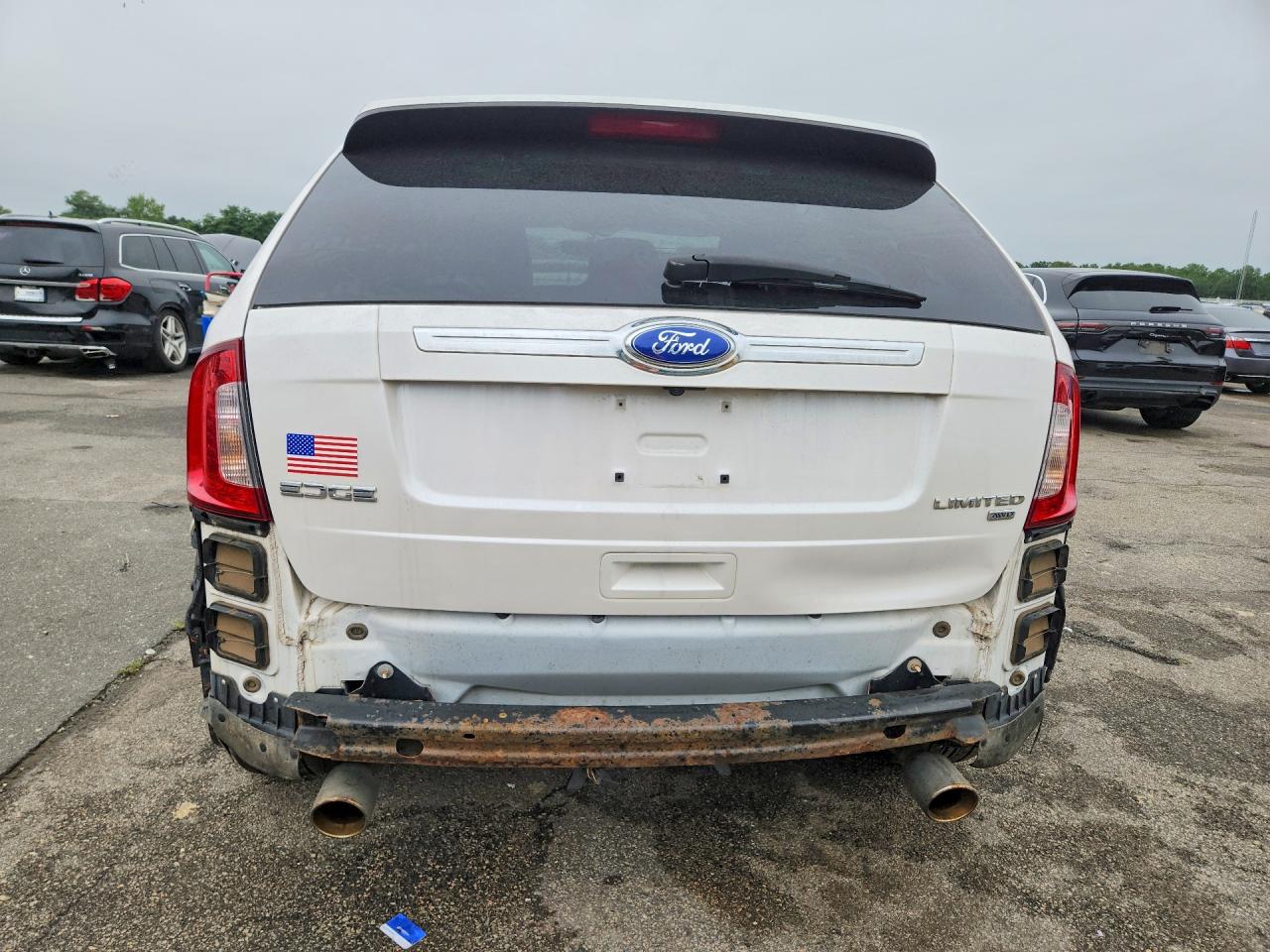 2012 Ford Edge Limited White vin: 2FMDK4KC5CBA83109