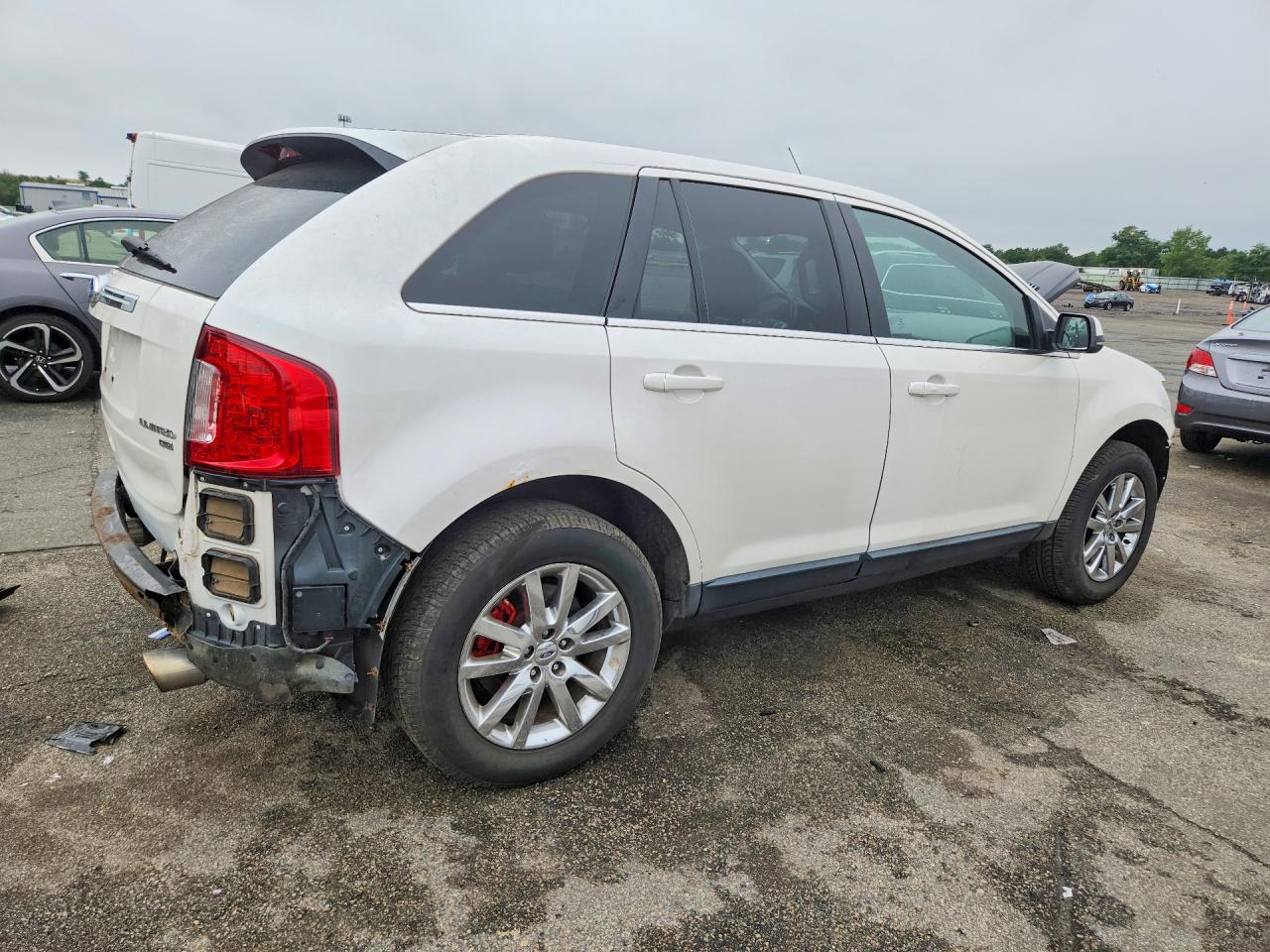 2012 Ford Edge Limited White vin: 2FMDK4KC5CBA83109
