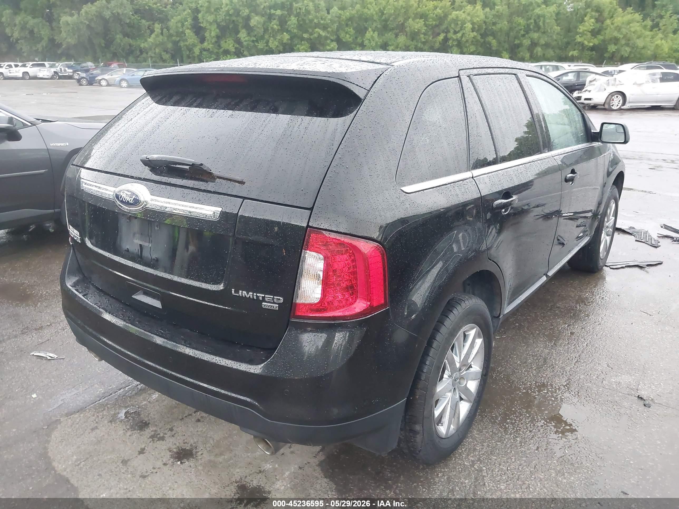 2013 Ford Edge Limited Black vin: 2FMDK4KC5DBA03731