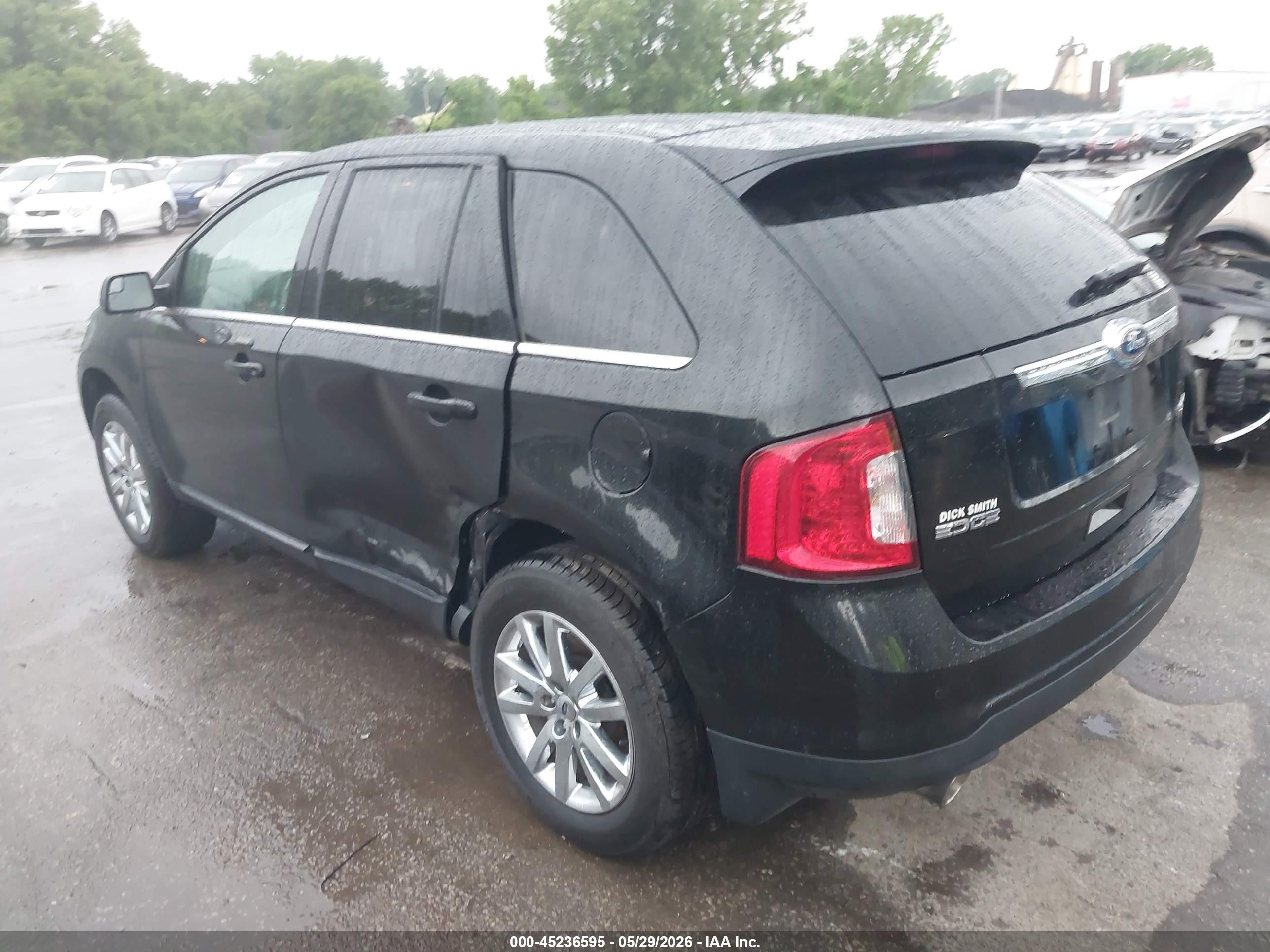 2013 Ford Edge Limited Black vin: 2FMDK4KC5DBA03731