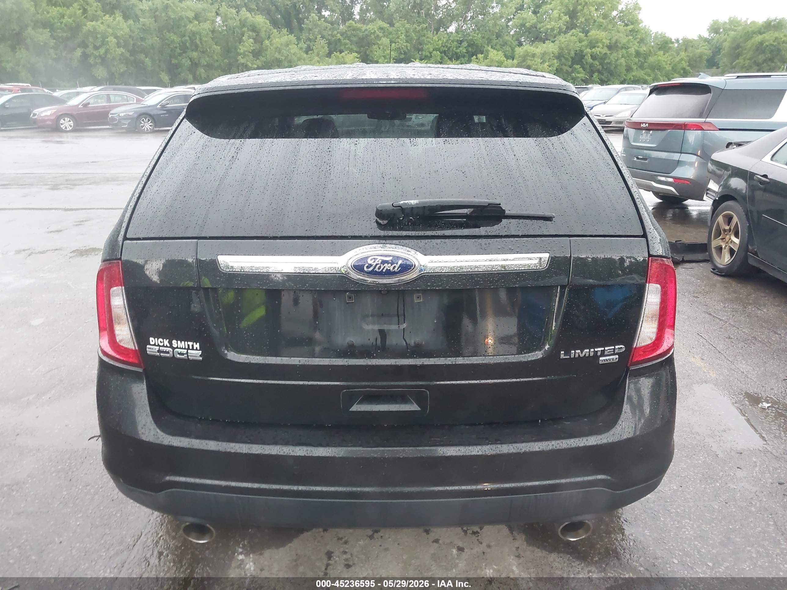 2013 Ford Edge Limited Black vin: 2FMDK4KC5DBA03731