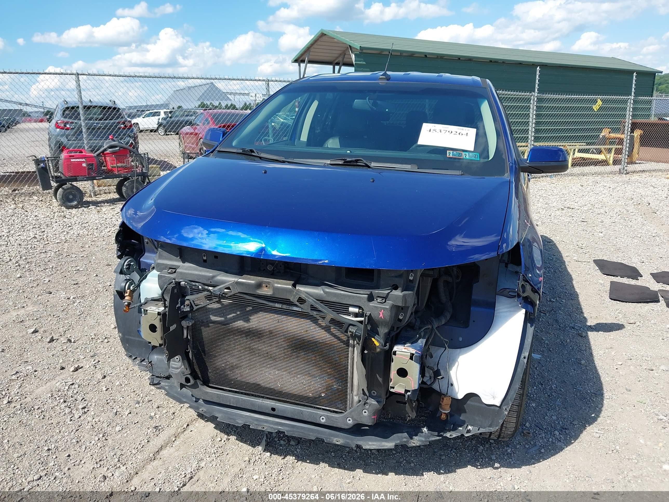 2013 Ford Edge Limited Blue vin: 2FMDK4KC5DBA17886