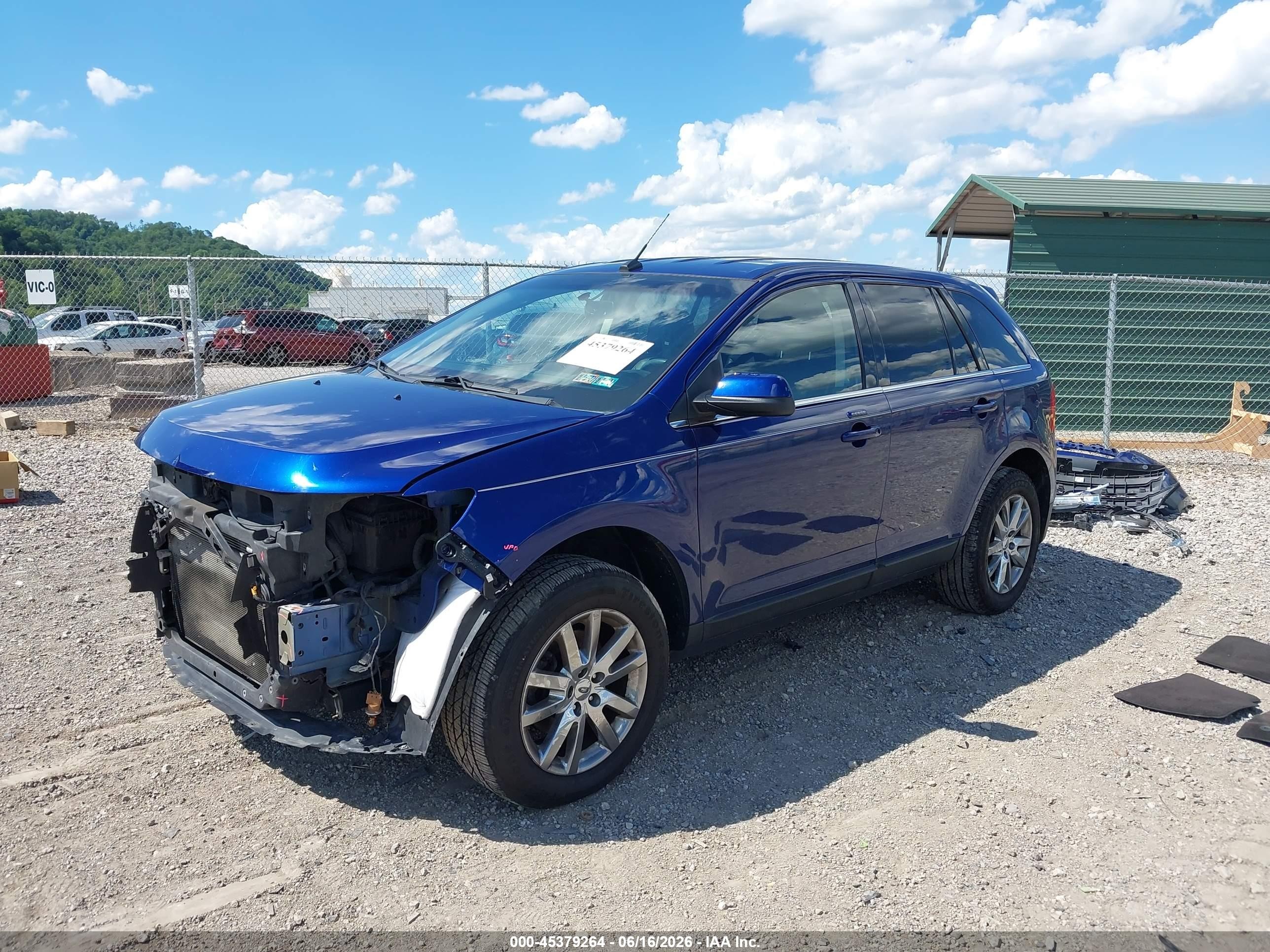 2013 Ford Edge Limited Blue vin: 2FMDK4KC5DBA17886
