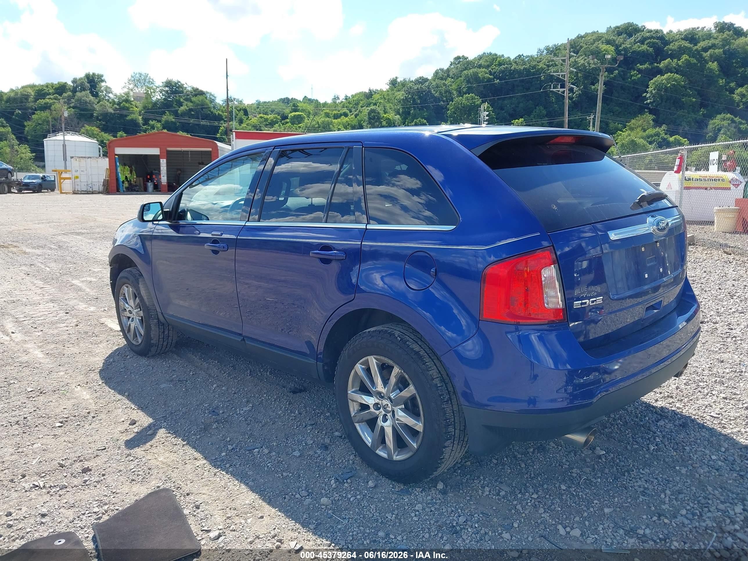 2013 Ford Edge Limited Blue vin: 2FMDK4KC5DBA17886