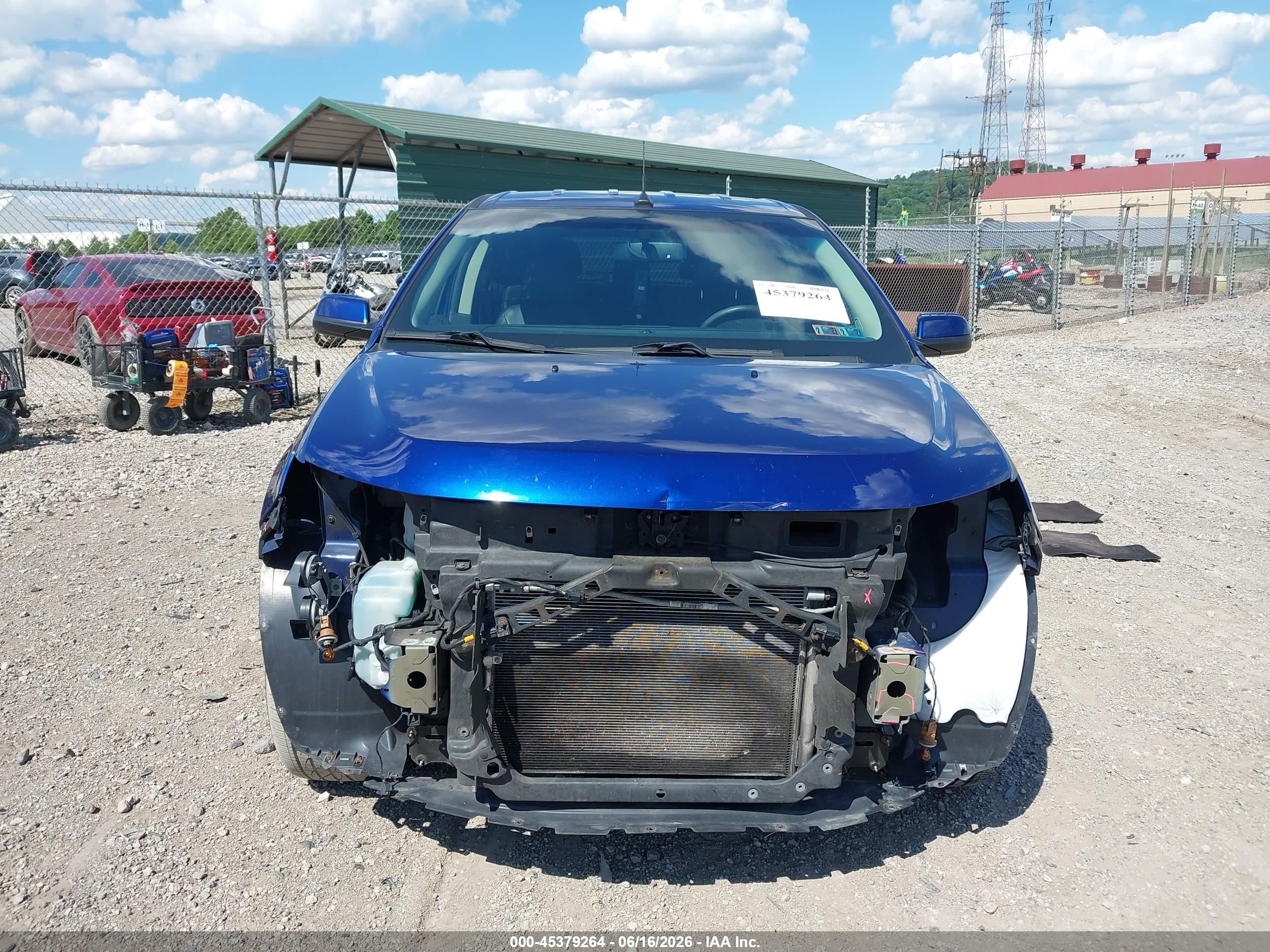 2013 Ford Edge Limited Blue vin: 2FMDK4KC5DBA17886