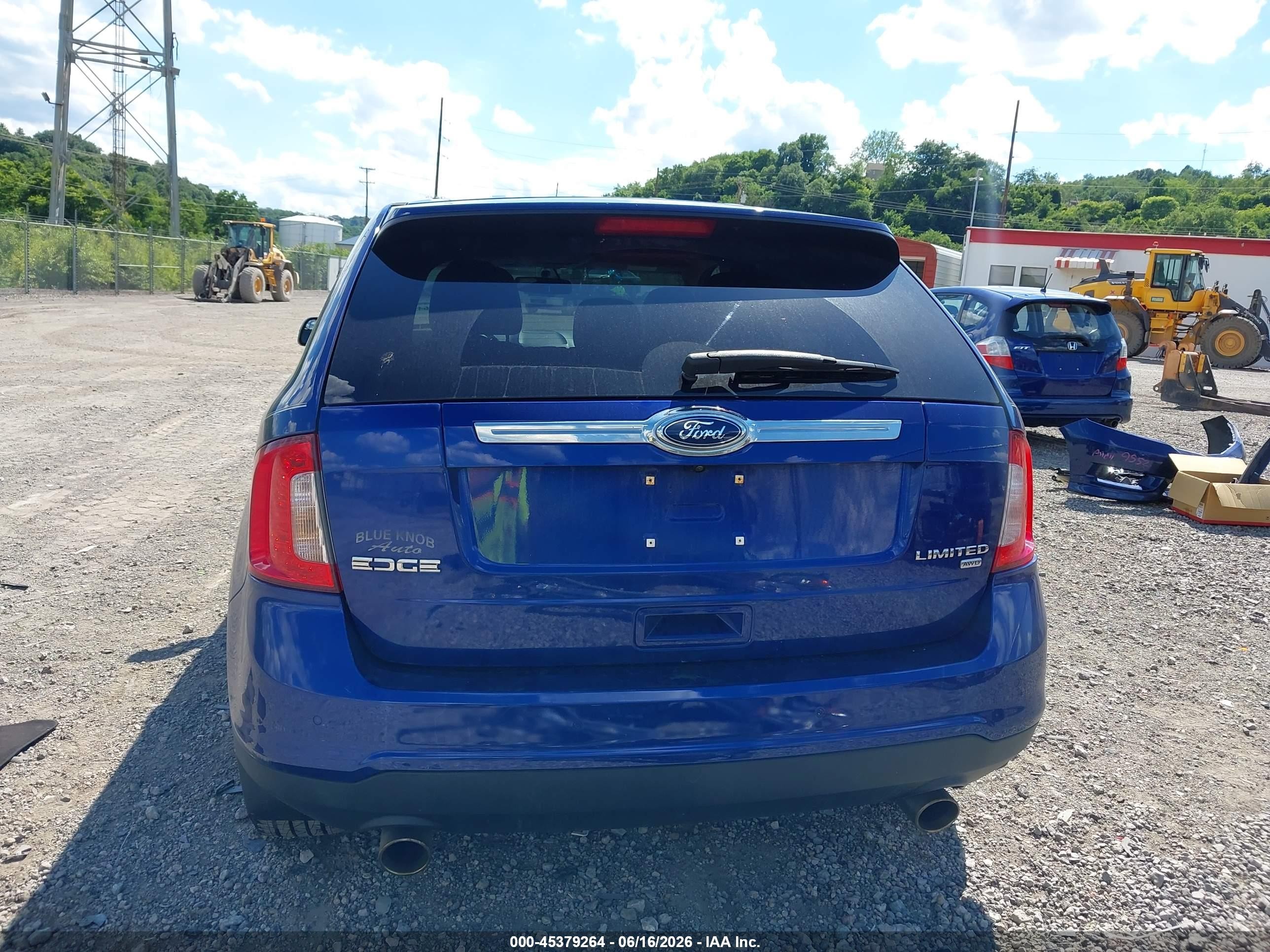 2013 Ford Edge Limited Blue vin: 2FMDK4KC5DBA17886