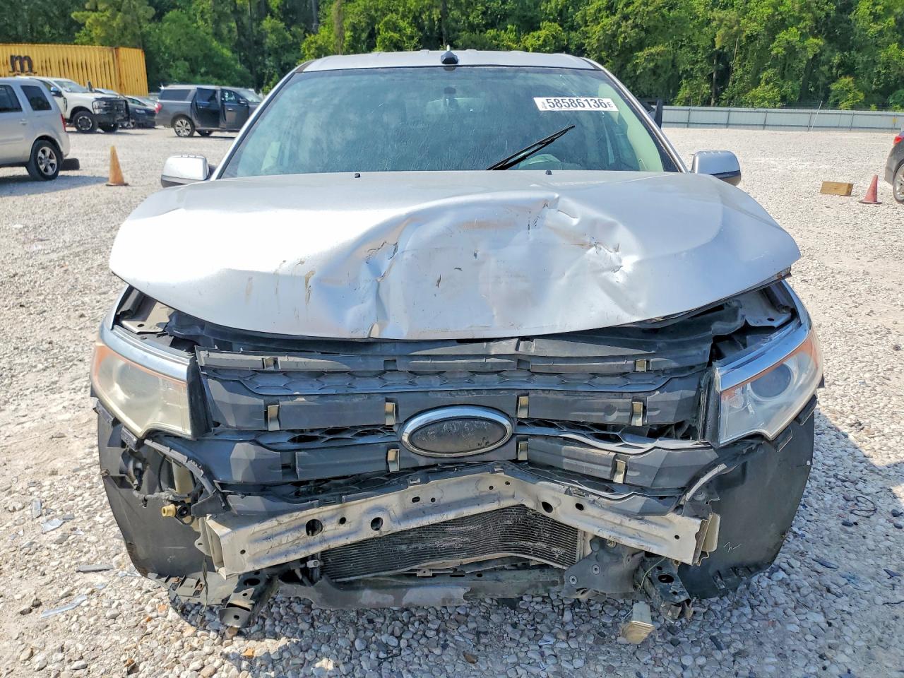 2013 Ford Edge Limited Silver vin: 2FMDK4KC5DBA52511
