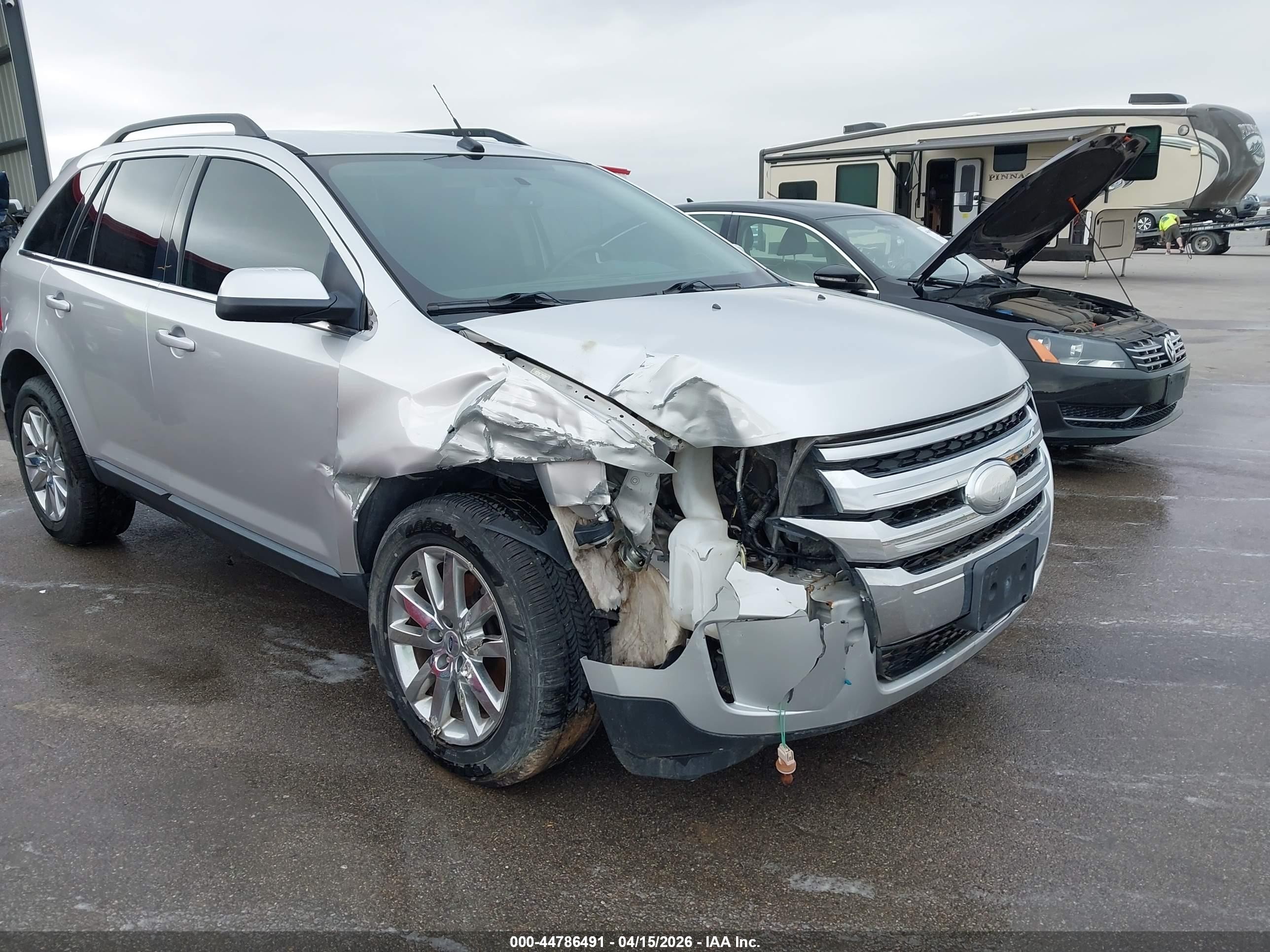 2013 Ford Edge Limited Silver vin: 2FMDK4KC5DBA64660