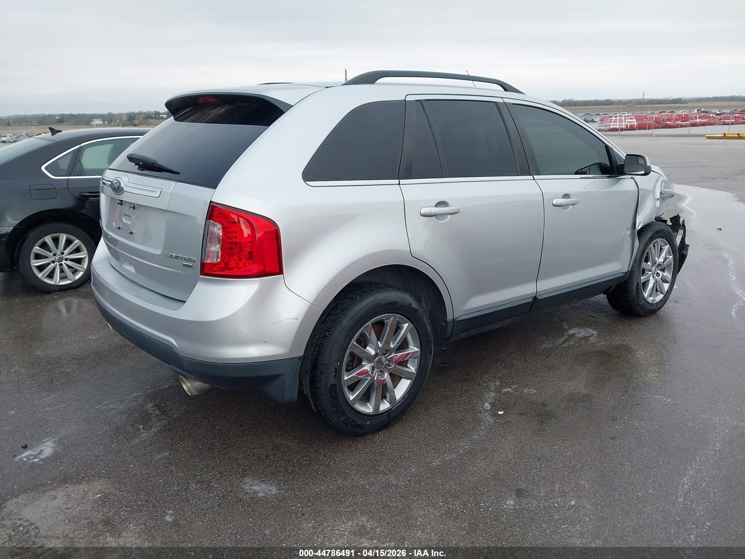 2013 Ford Edge Limited Silver vin: 2FMDK4KC5DBA64660