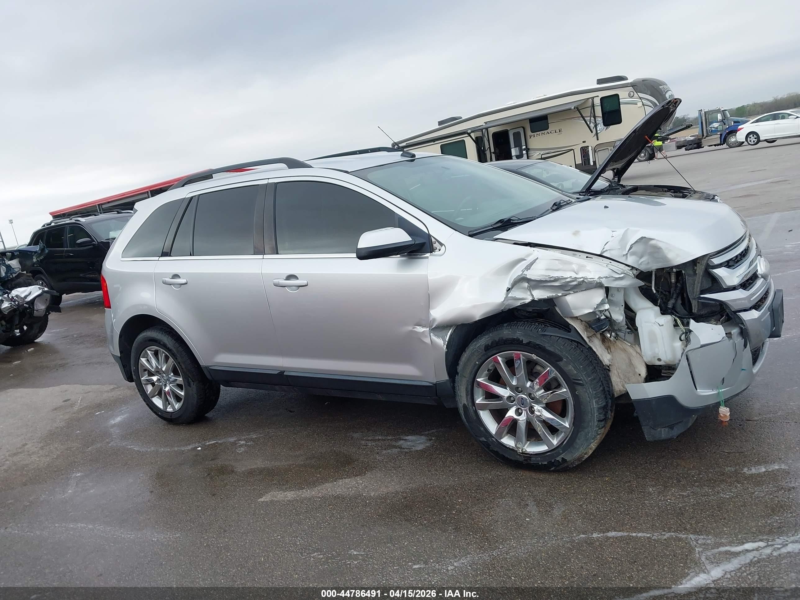 2013 Ford Edge Limited Silver vin: 2FMDK4KC5DBA64660