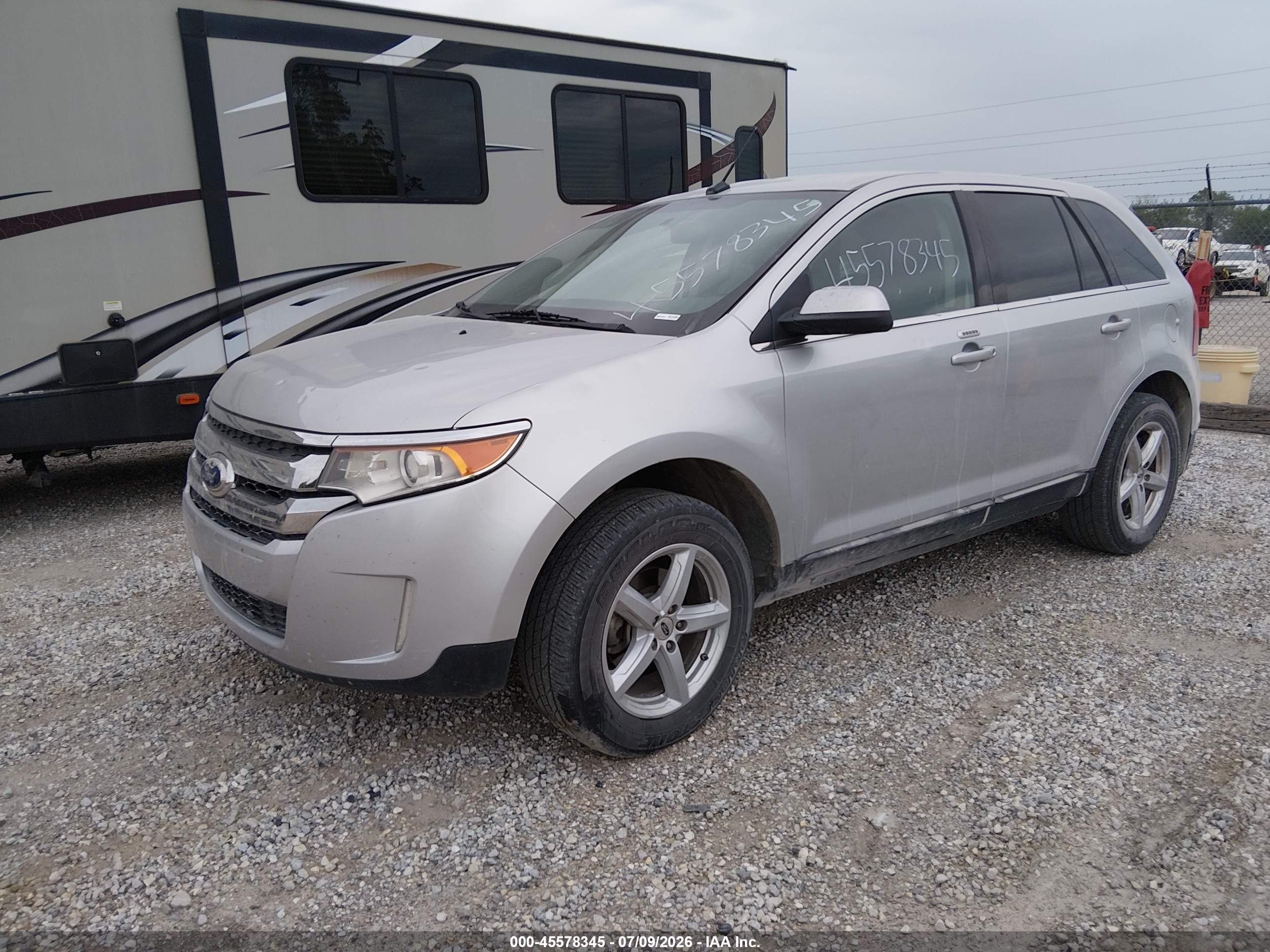 2013 Ford Edge Limited Silver vin: 2FMDK4KC5DBA76971