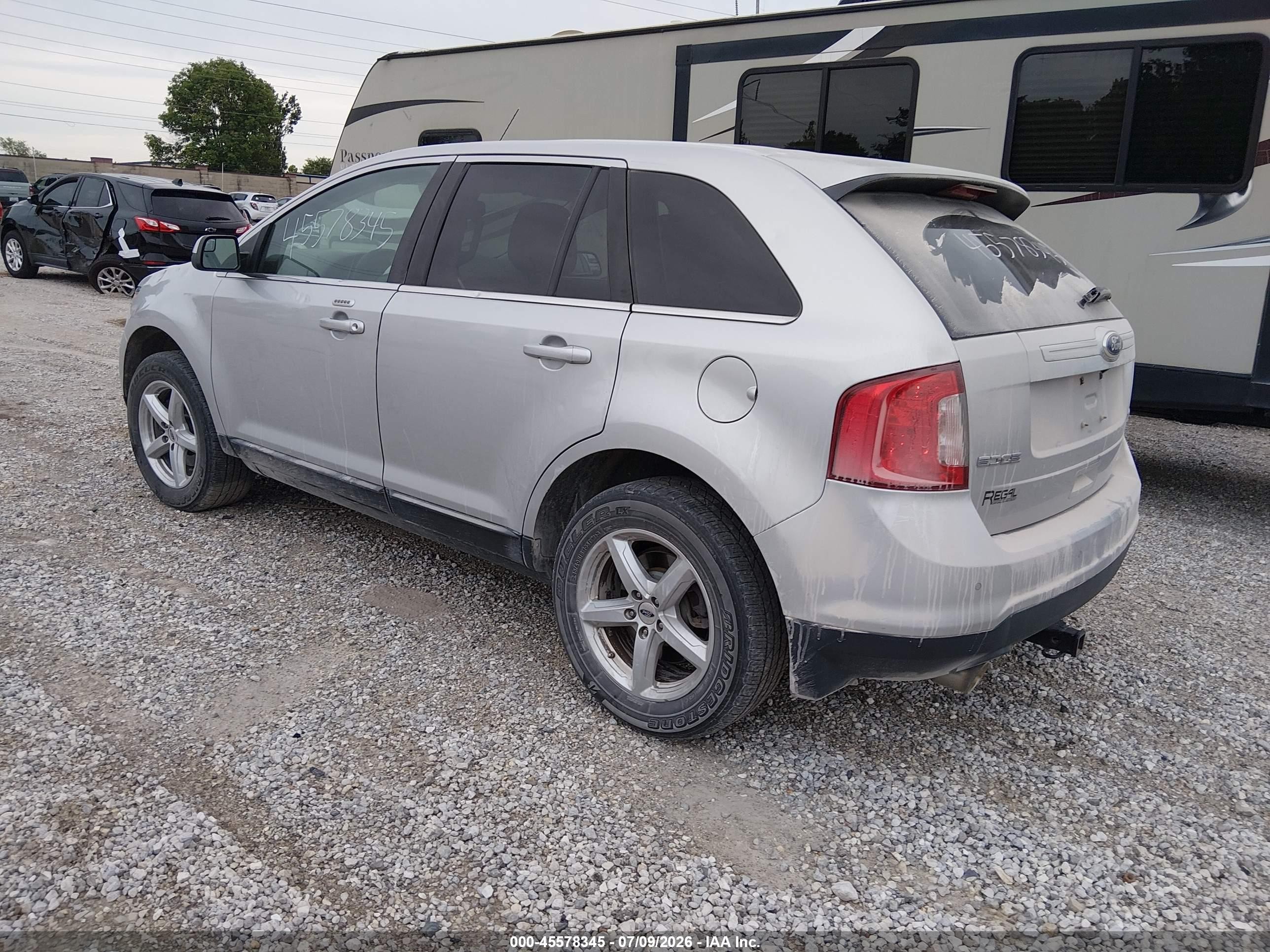 2013 Ford Edge Limited Silver vin: 2FMDK4KC5DBA76971