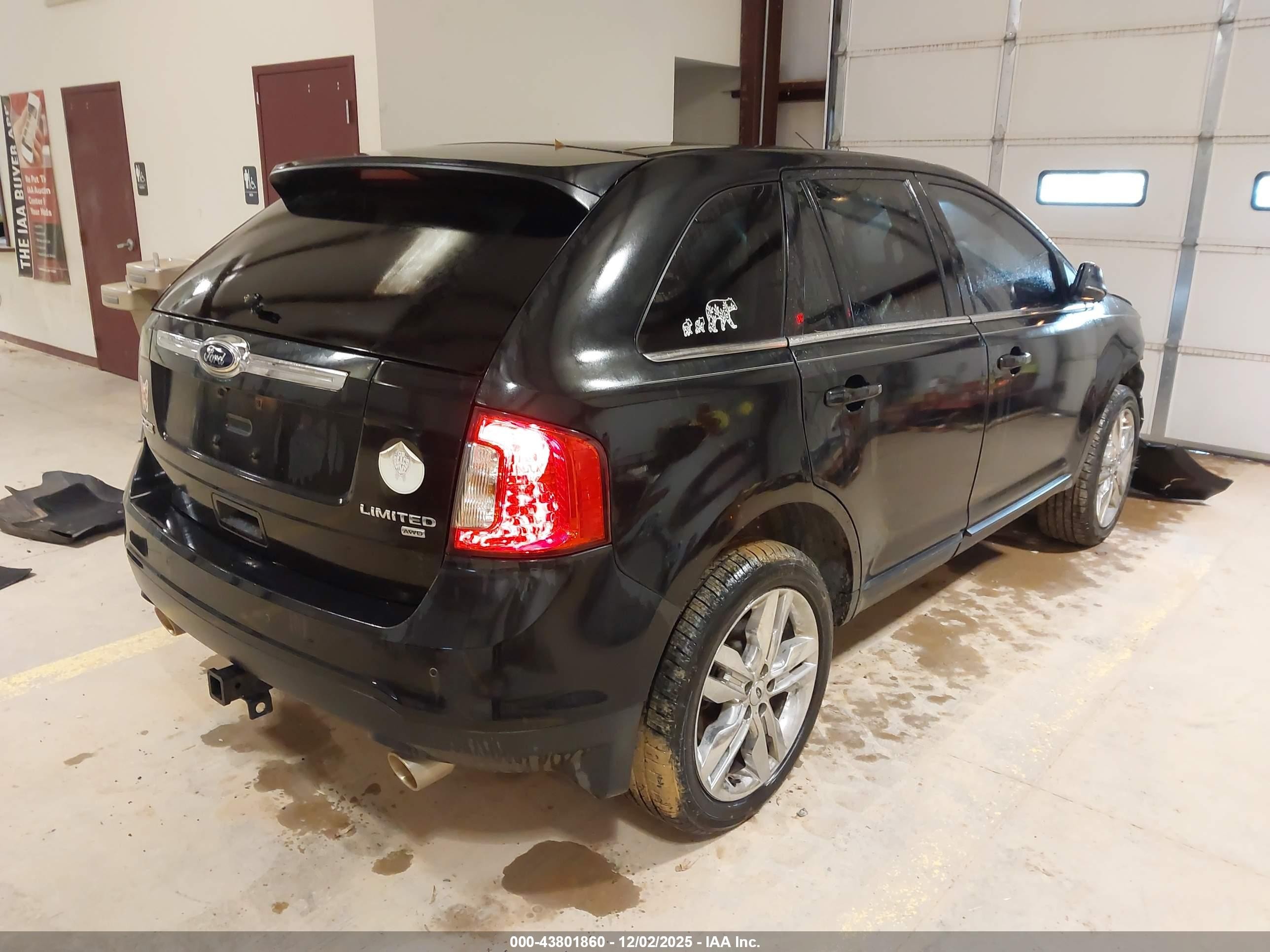 2013 Ford Edge Limited Black vin: 2FMDK4KC5DBB19902