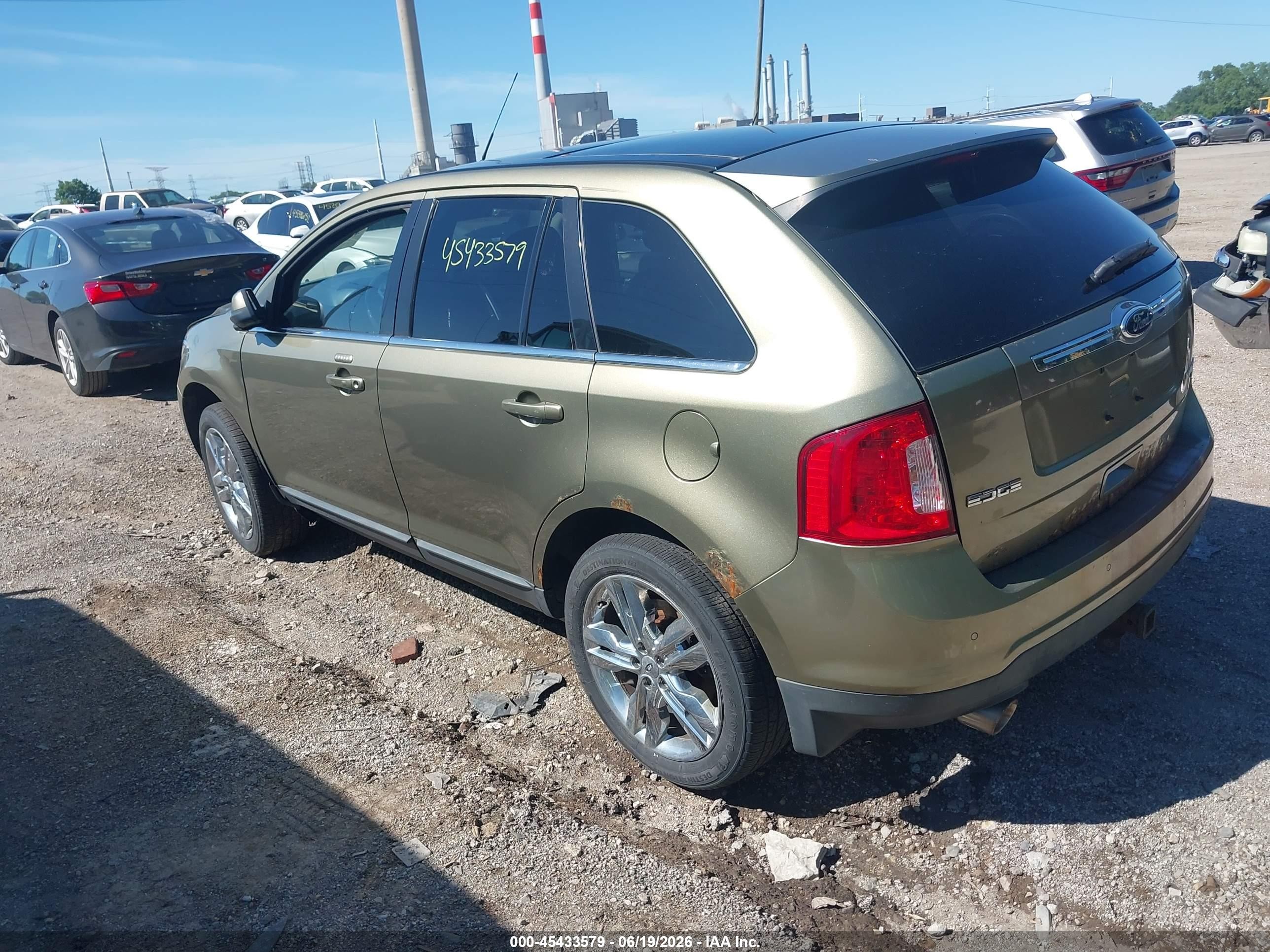2013 Ford Edge Limited Green vin: 2FMDK4KC5DBB60708
