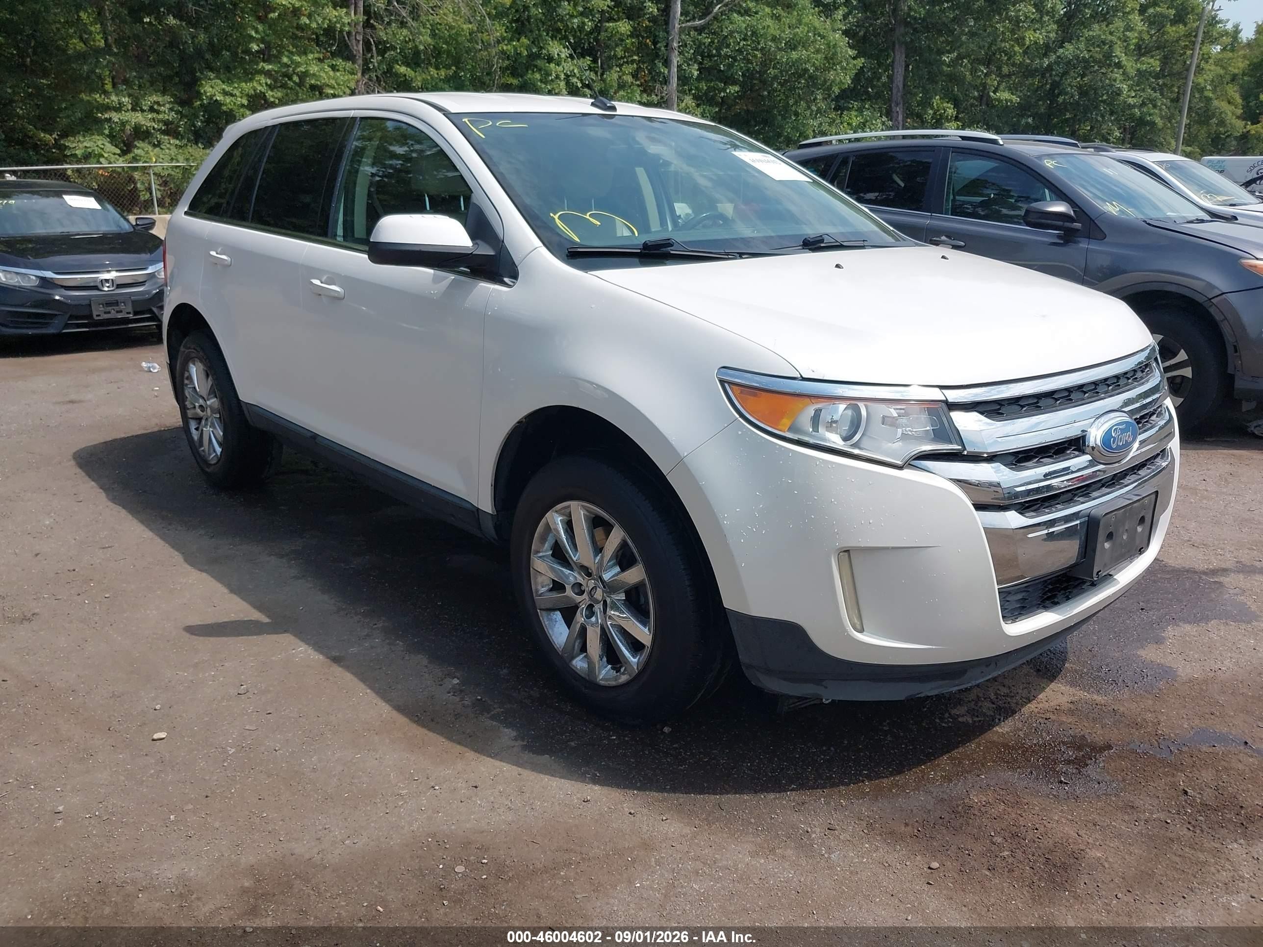2013 Ford Edge Limited White vin: 2FMDK4KC5DBC05663