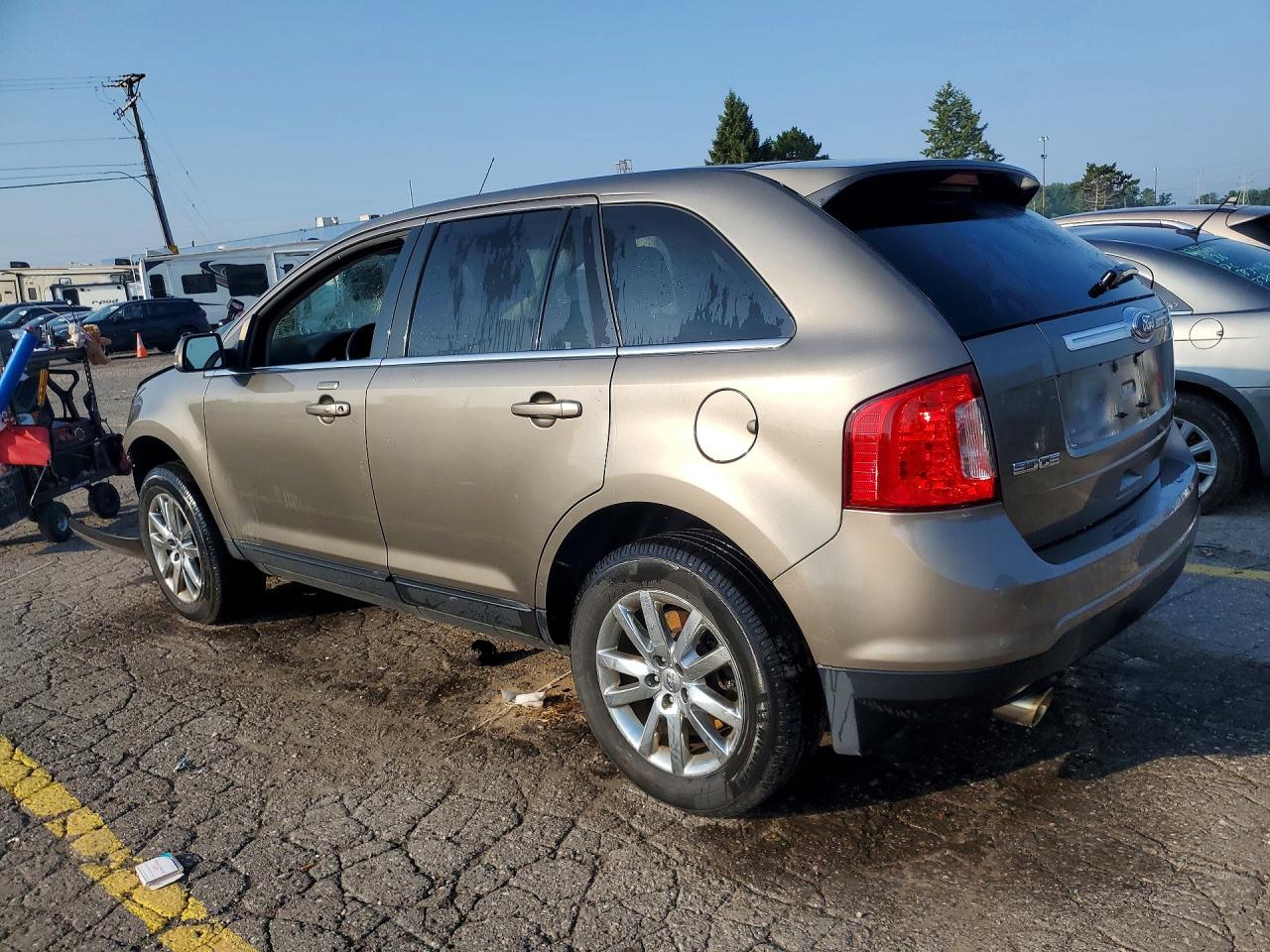 2013 Ford Edge Limited Tan vin: 2FMDK4KC5DBC25556