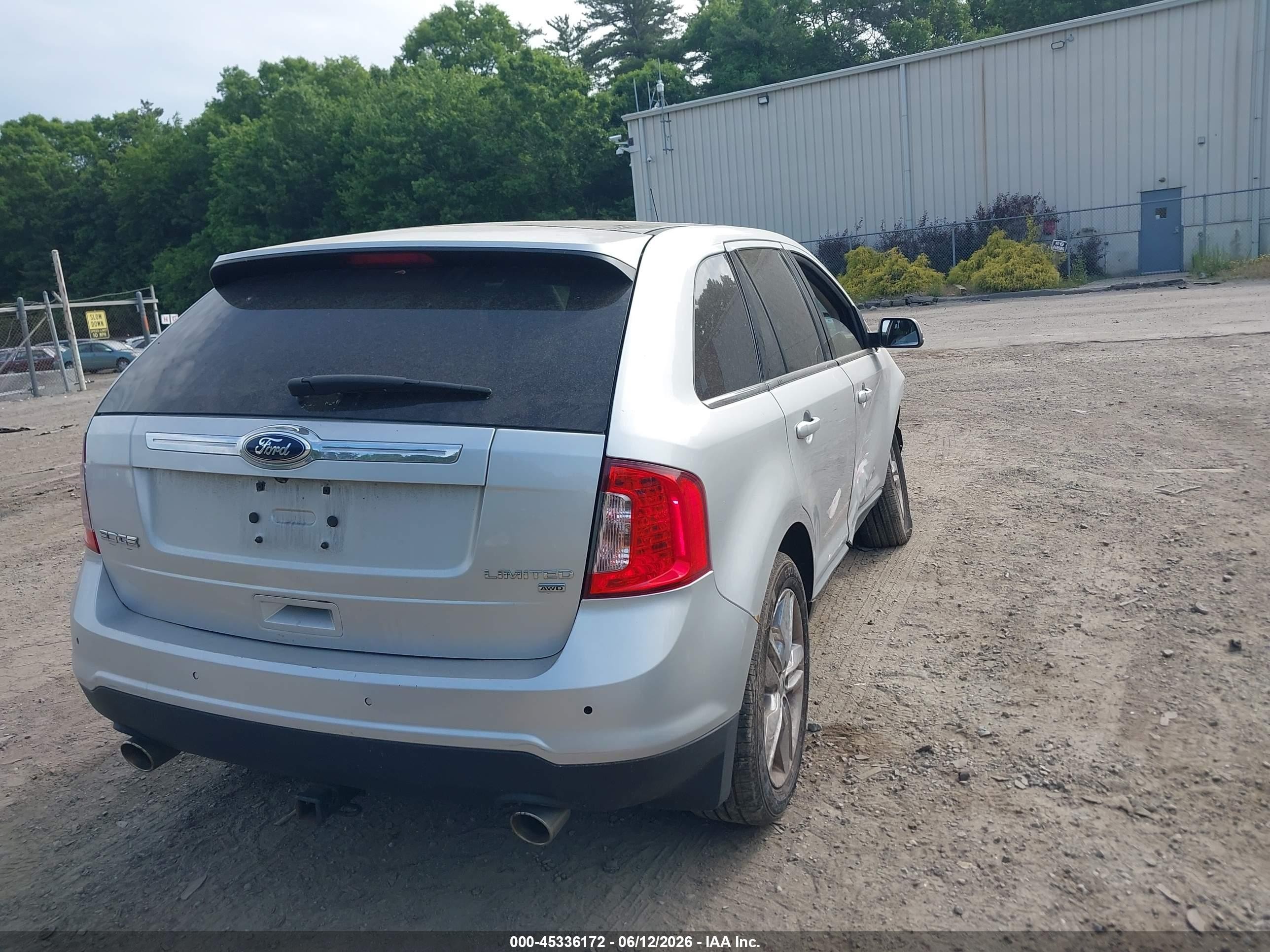 2013 Ford Edge Limited Silver vin: 2FMDK4KC5DBC90911