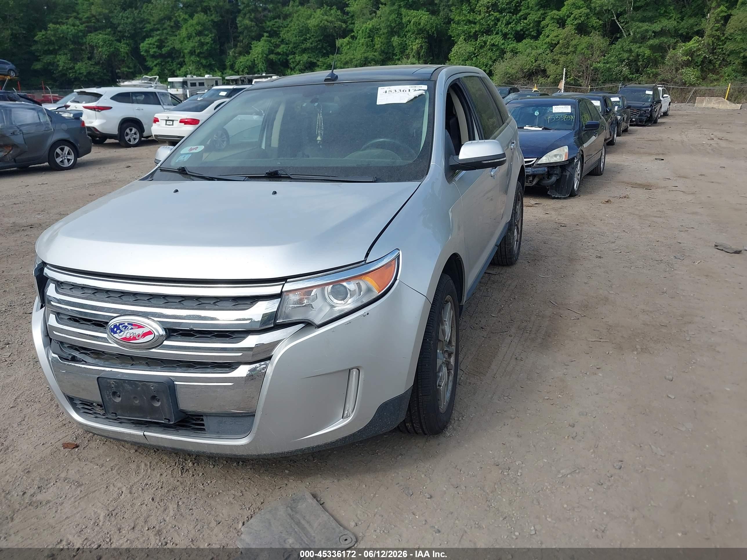 2013 Ford Edge Limited Silver vin: 2FMDK4KC5DBC90911