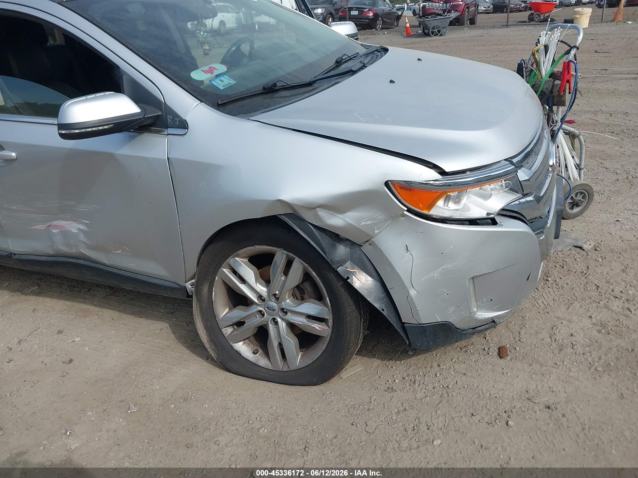 2013 Ford Edge Limited Silver vin: 2FMDK4KC5DBC90911