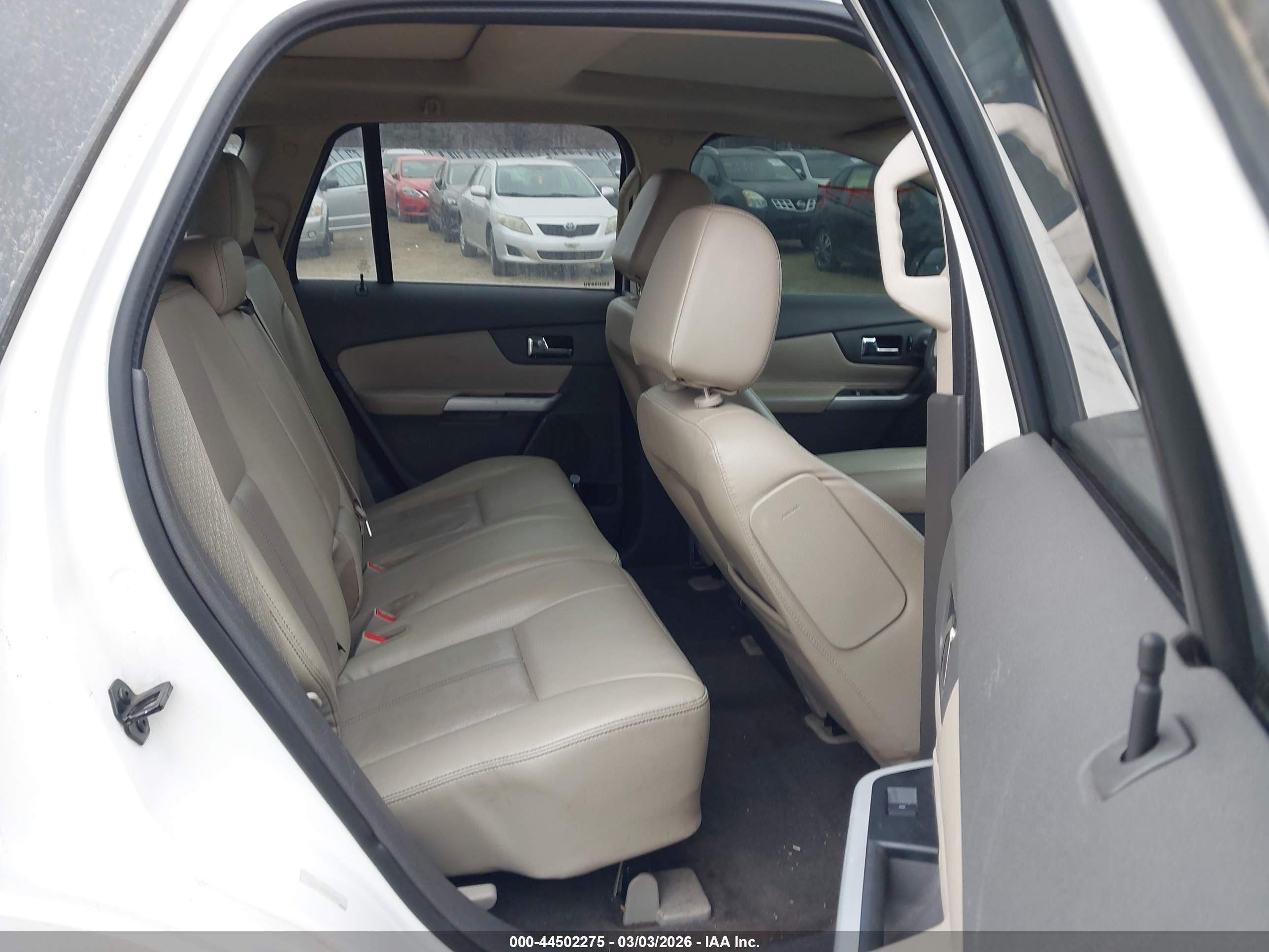 2013 Ford Edge Limited White vin: 2FMDK4KC5DBE24056