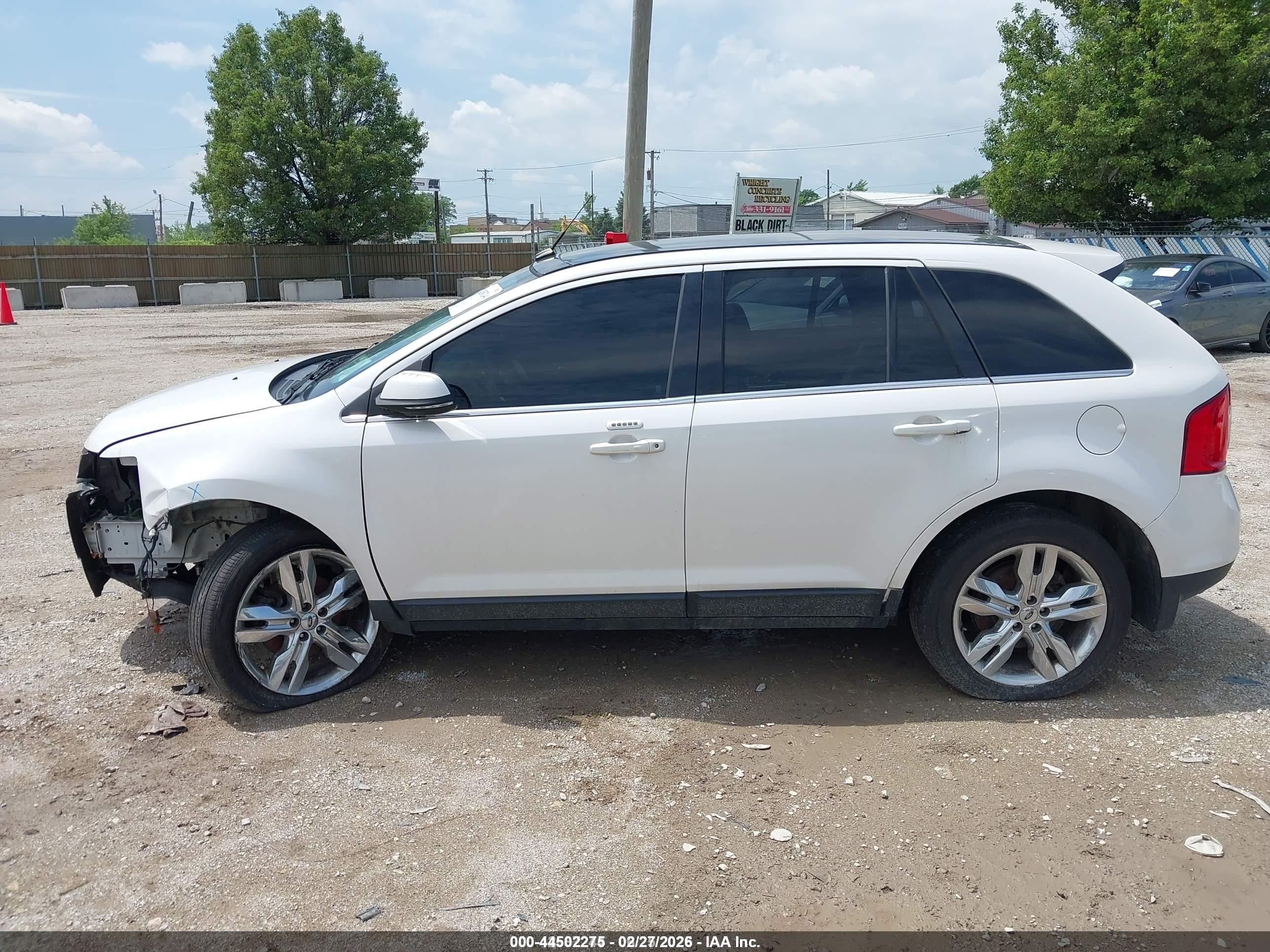 2013 Ford Edge Limited White vin: 2FMDK4KC5DBE24056