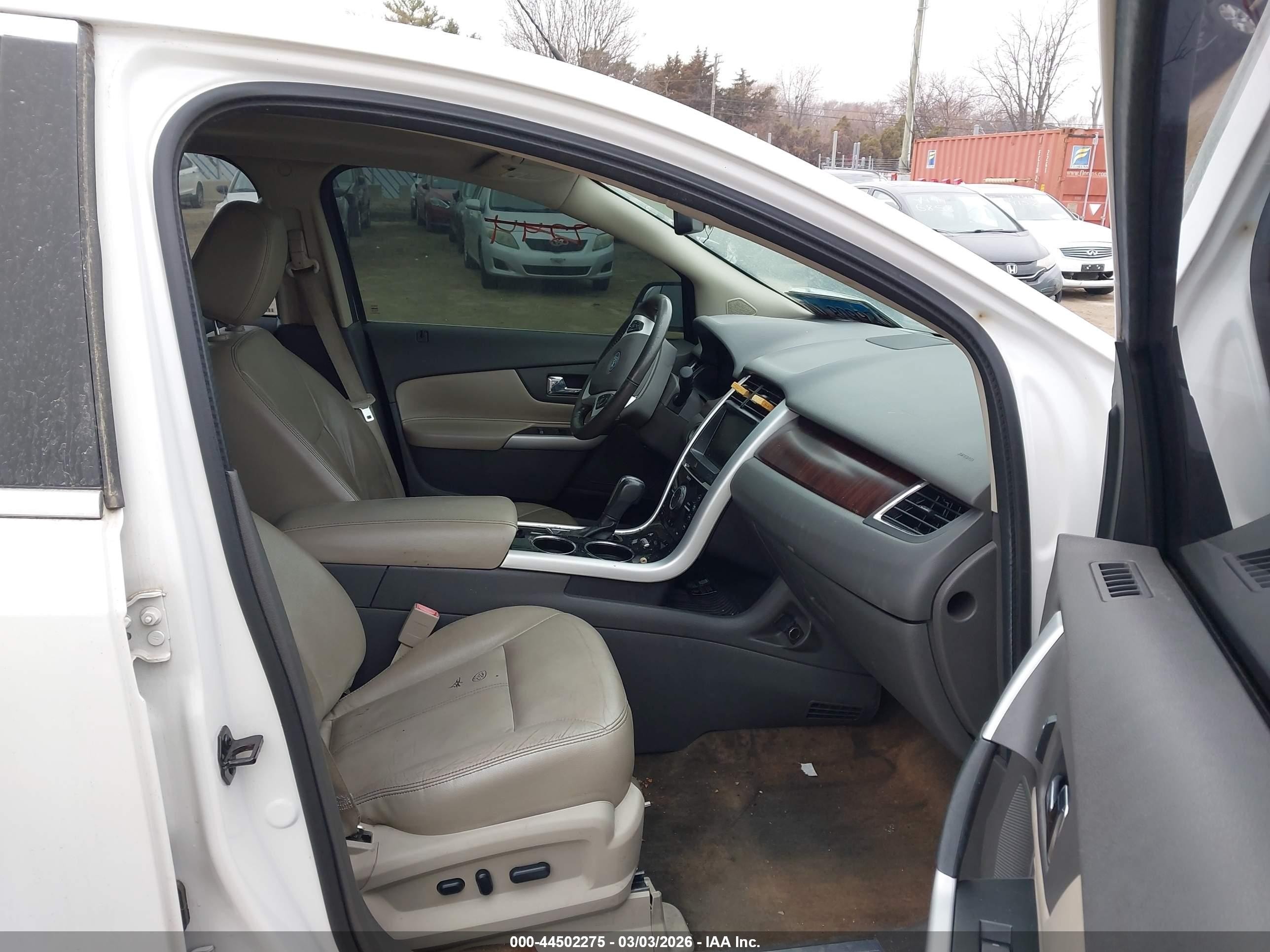 2013 Ford Edge Limited White vin: 2FMDK4KC5DBE24056