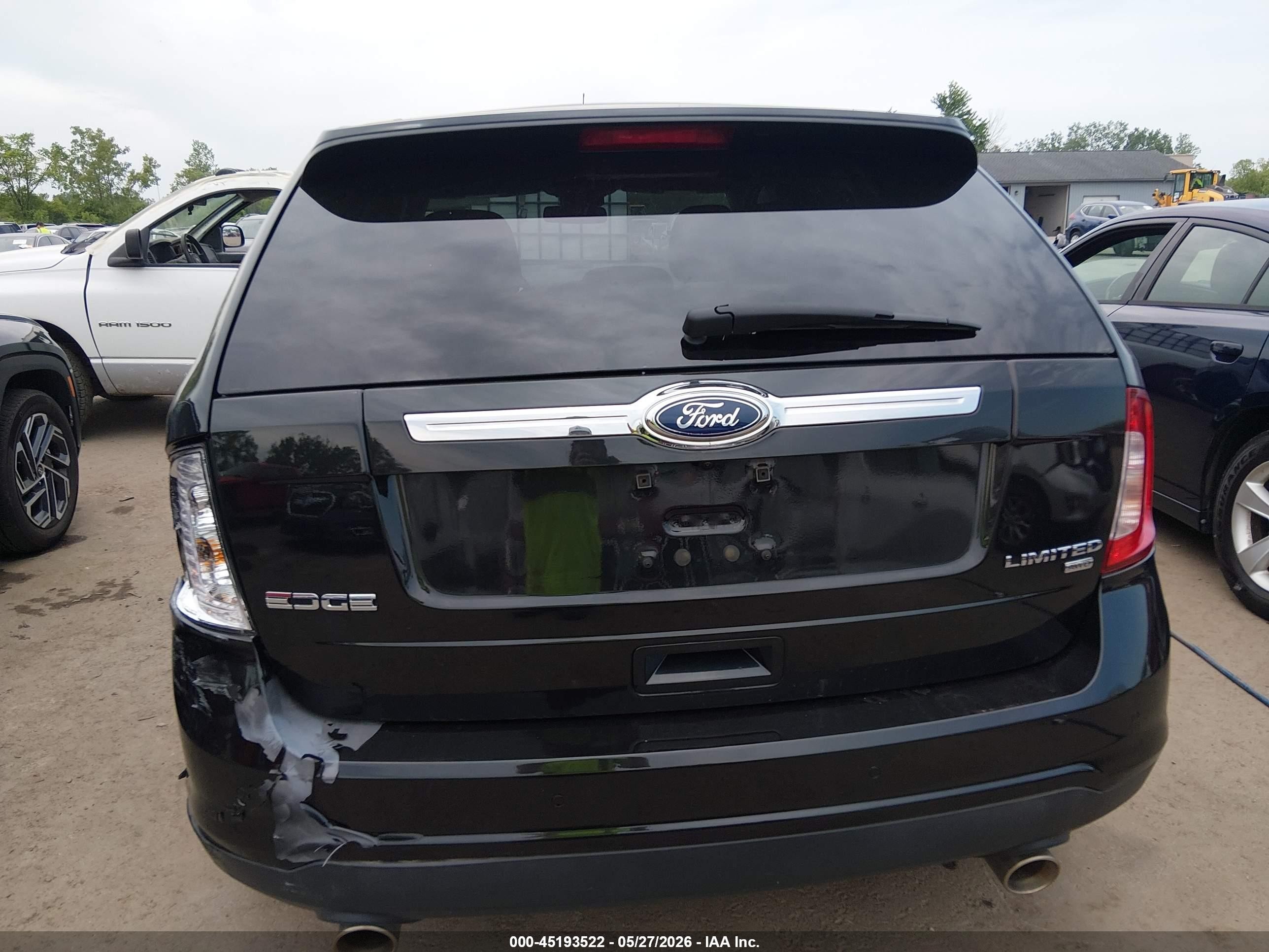 2014 Ford Edge Limited Черный vin: 2FMDK4KC5EBB45465