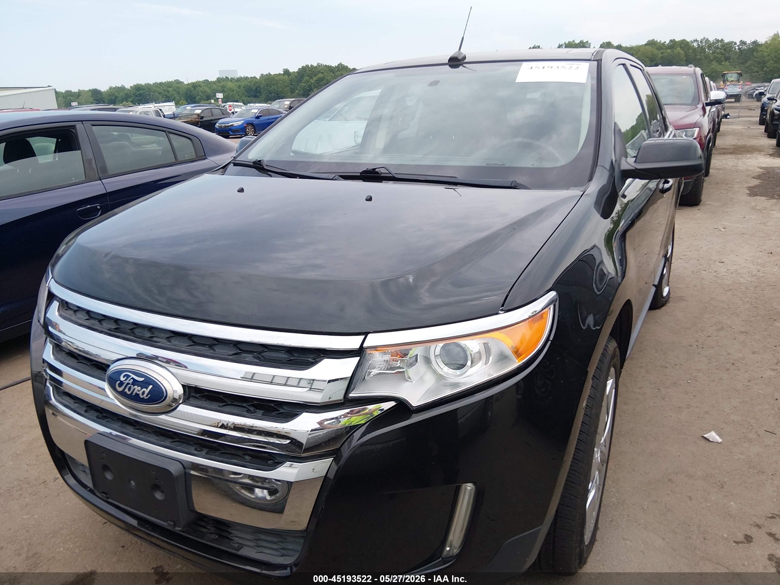 2014 Ford Edge Limited Черный vin: 2FMDK4KC5EBB45465