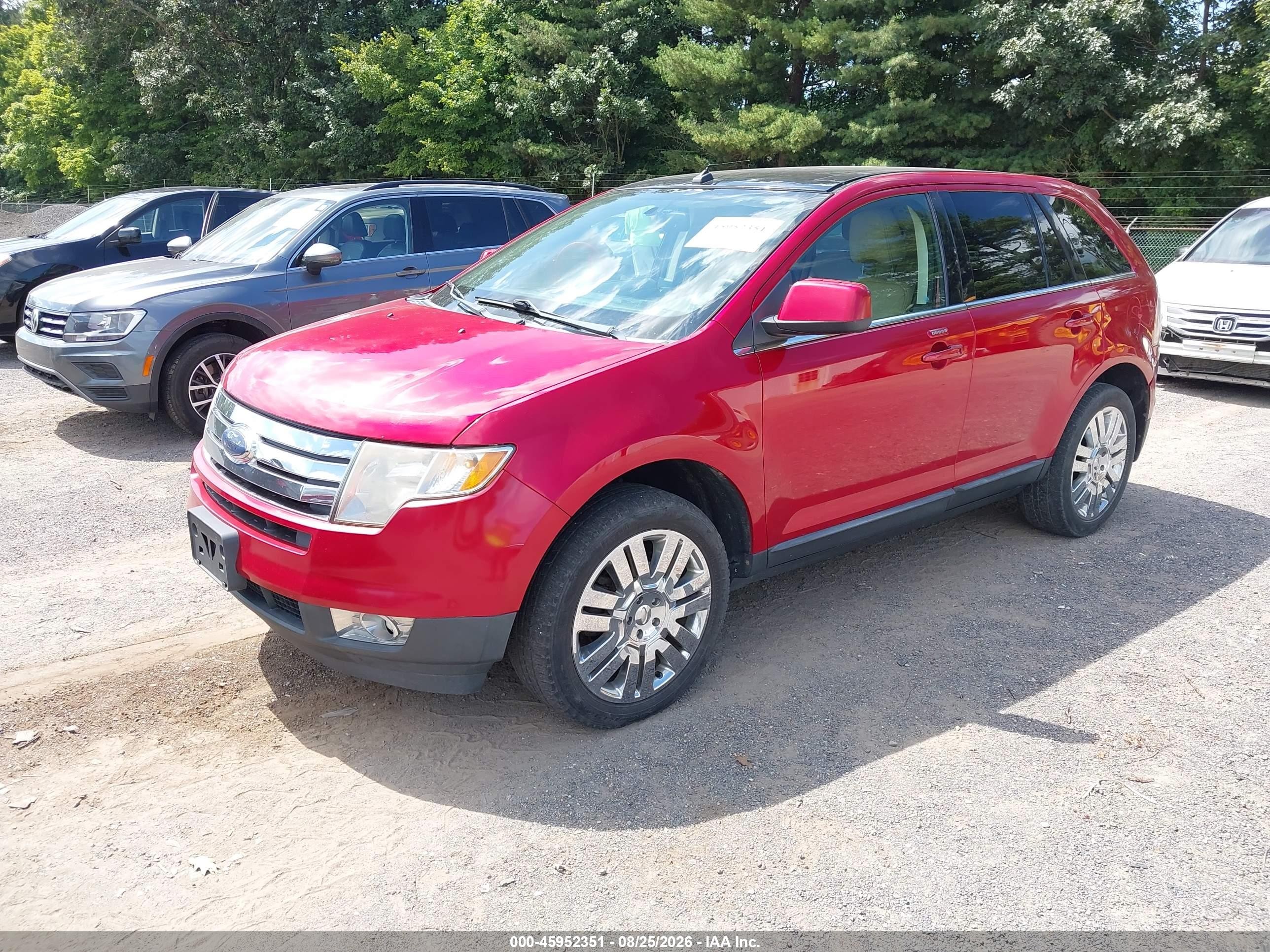 2010 Ford Edge Limited Red vin: 2FMDK4KC6ABA49578