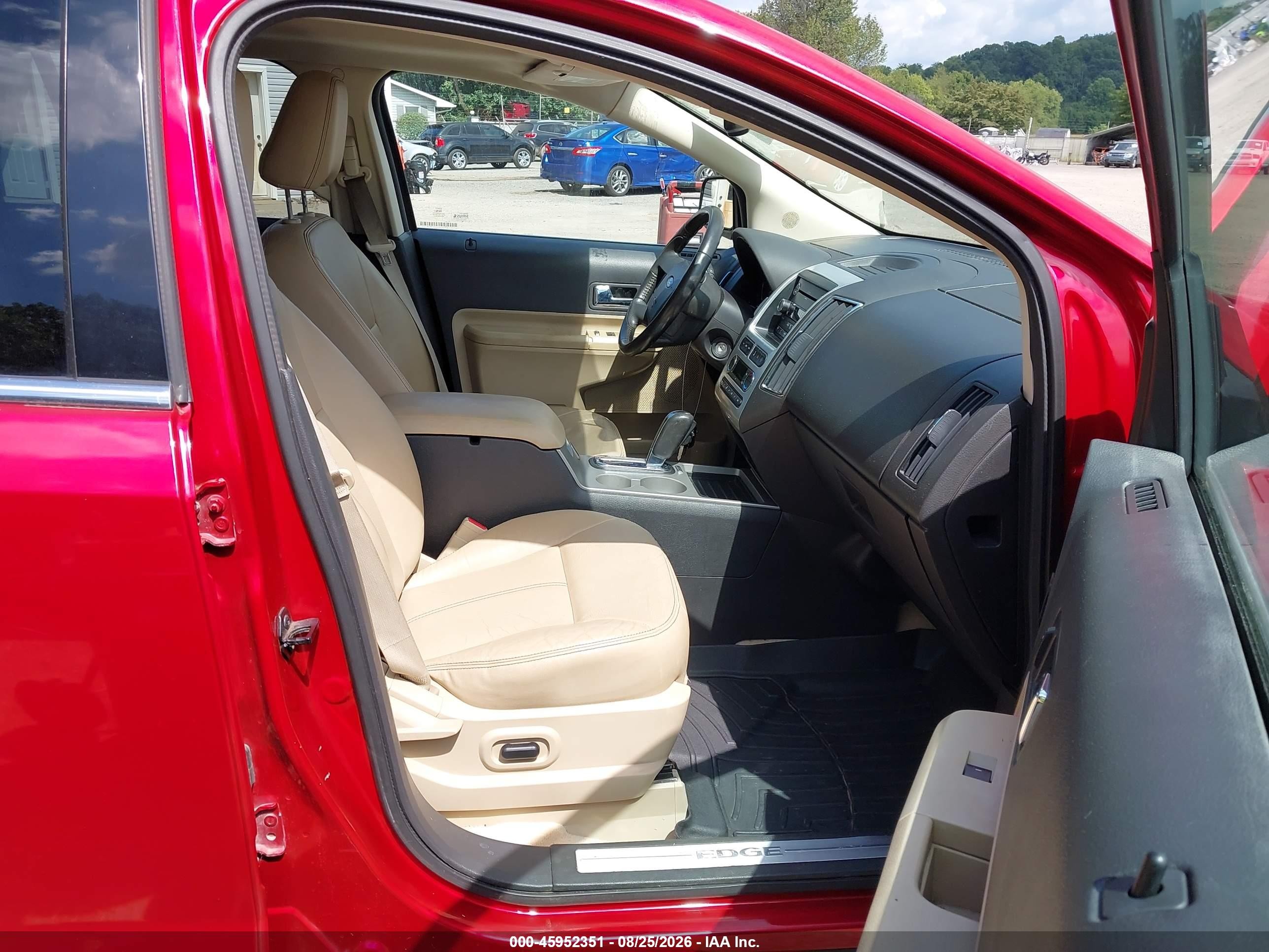 2010 Ford Edge Limited Red vin: 2FMDK4KC6ABA49578