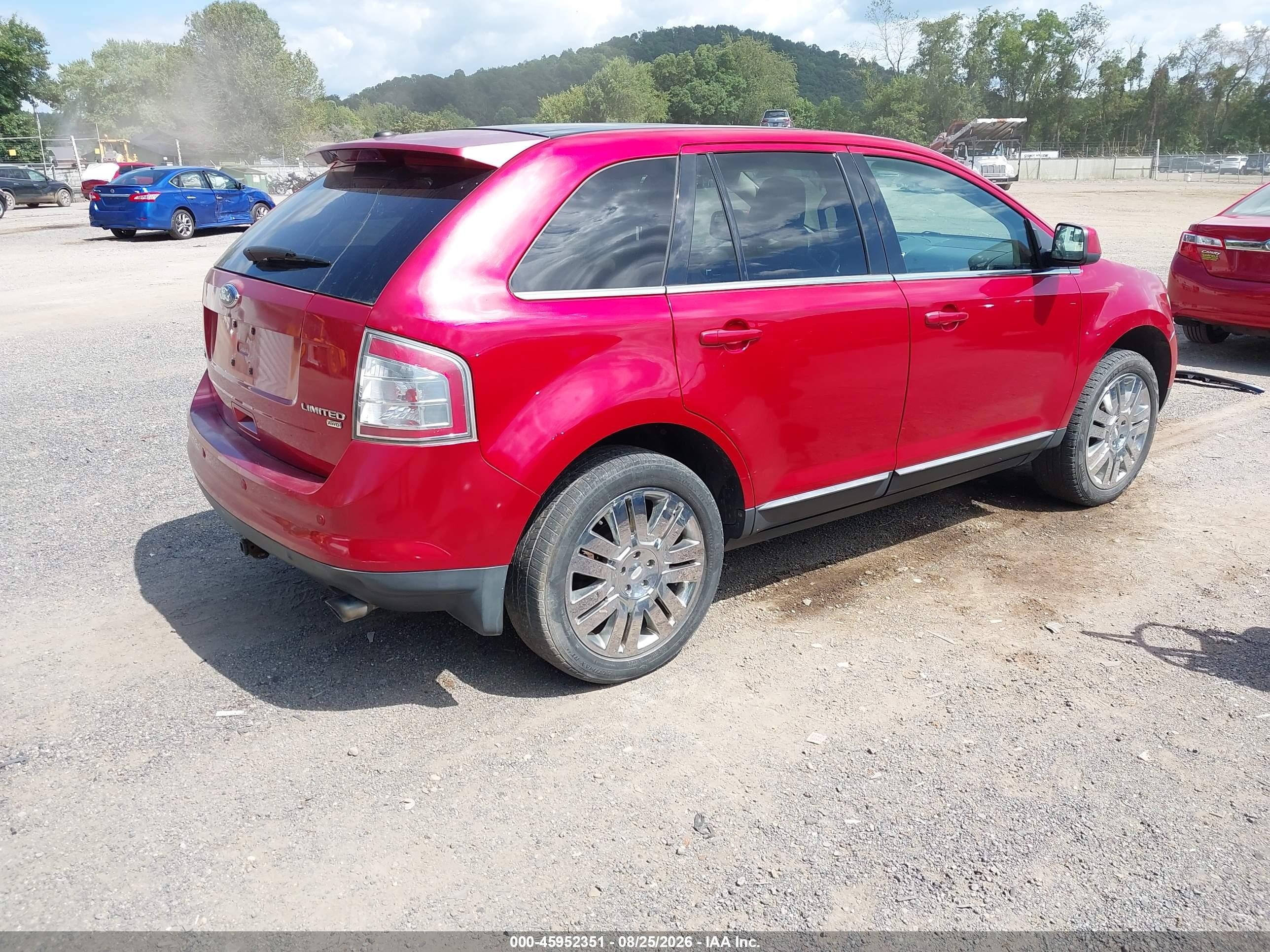 2010 Ford Edge Limited Red vin: 2FMDK4KC6ABA49578