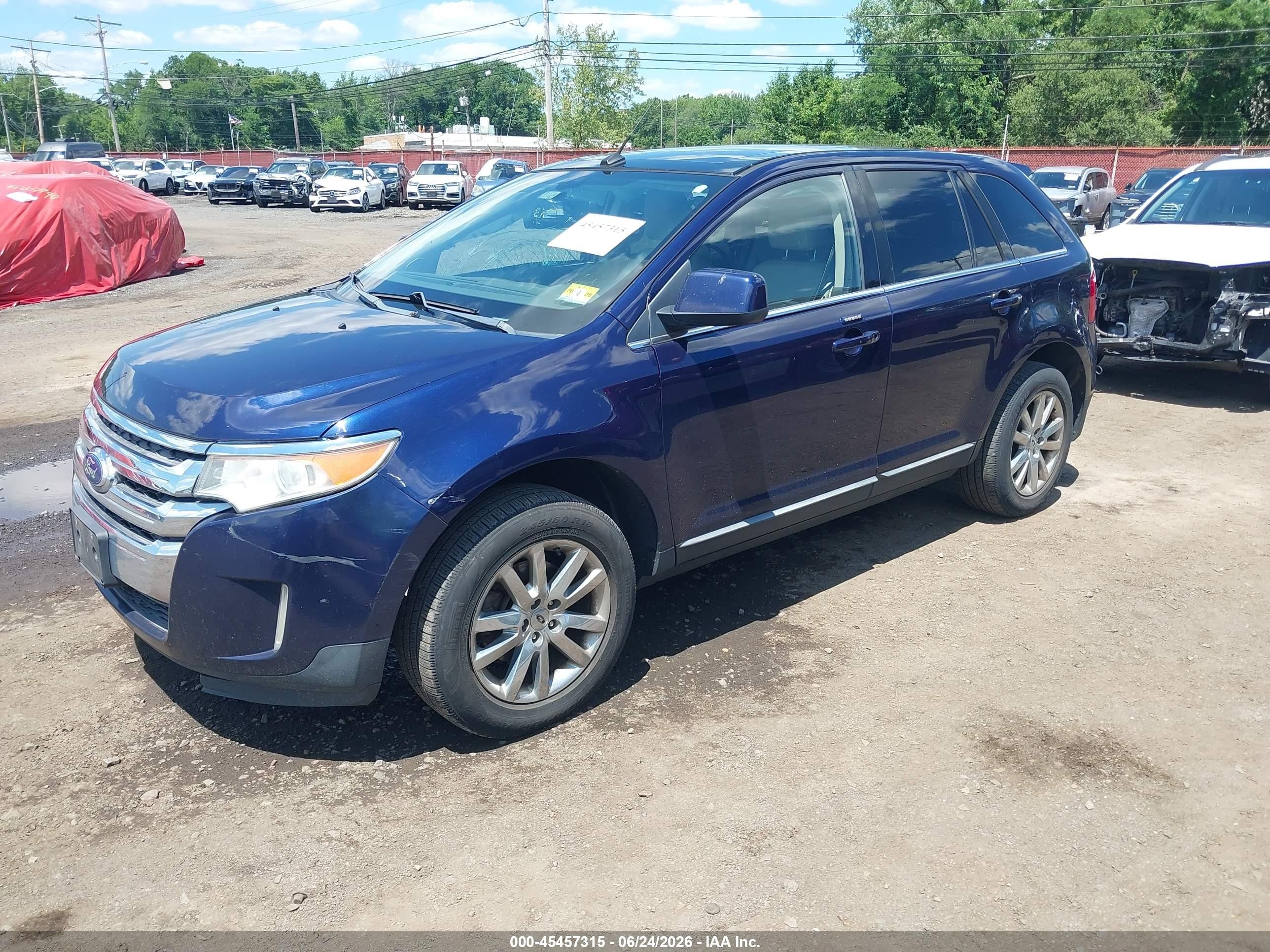 2011 Ford Edge Limited Dark Blue vin: 2FMDK4KC6BBA01631