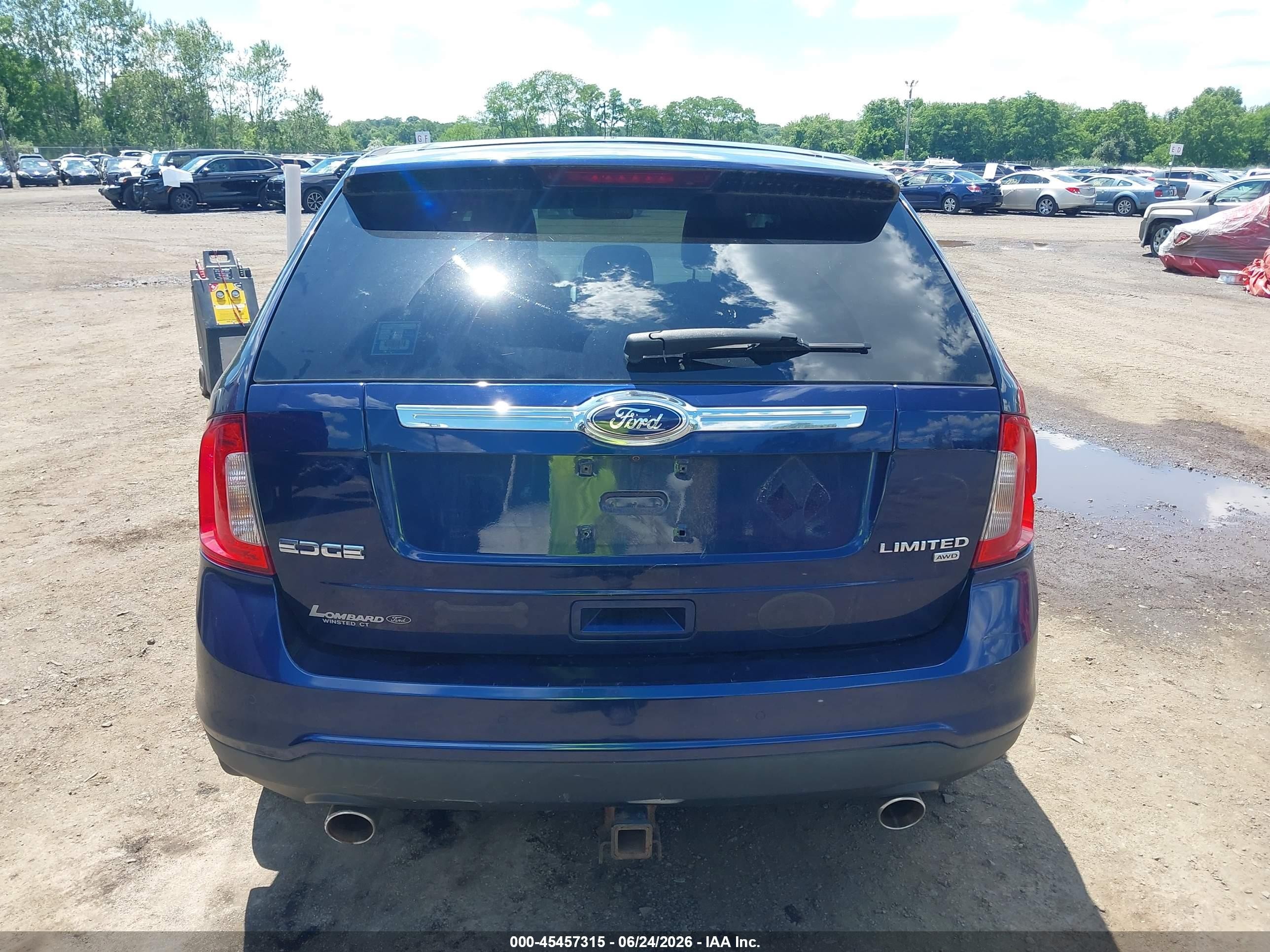 2011 Ford Edge Limited Dark Blue vin: 2FMDK4KC6BBA01631
