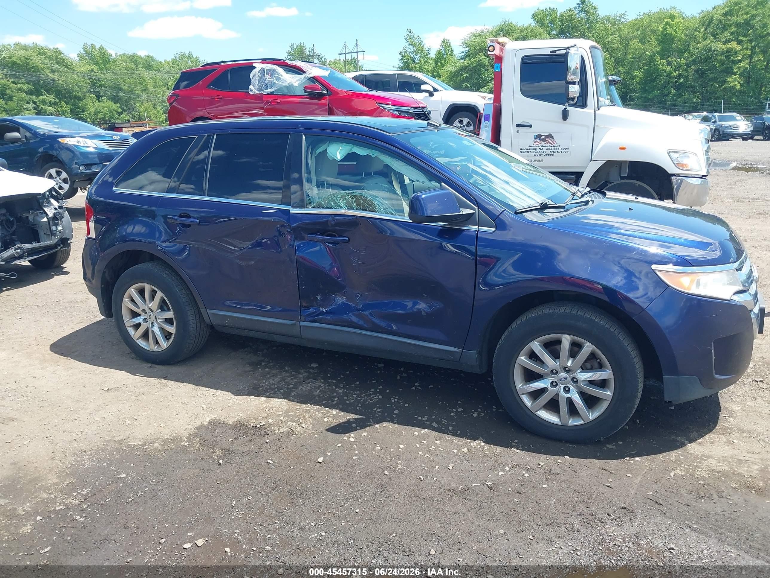 2011 Ford Edge Limited Dark Blue vin: 2FMDK4KC6BBA01631