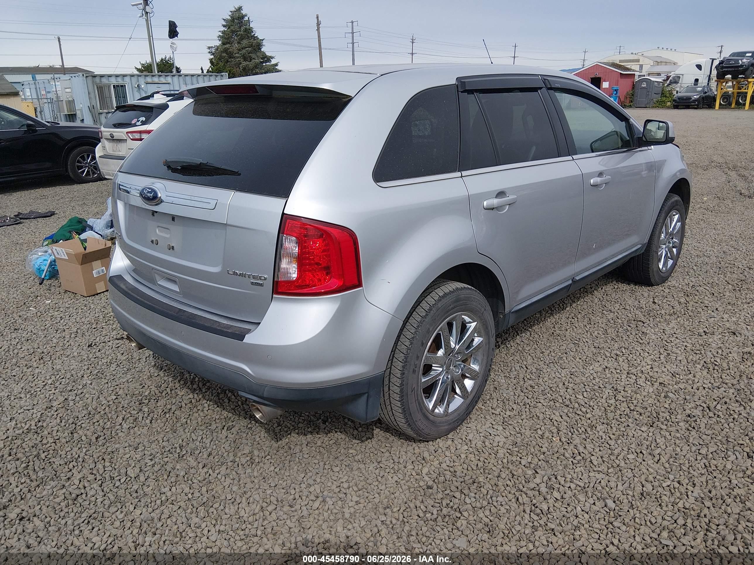 2011 Ford Edge Limited Silver vin: 2FMDK4KC6BBA65037