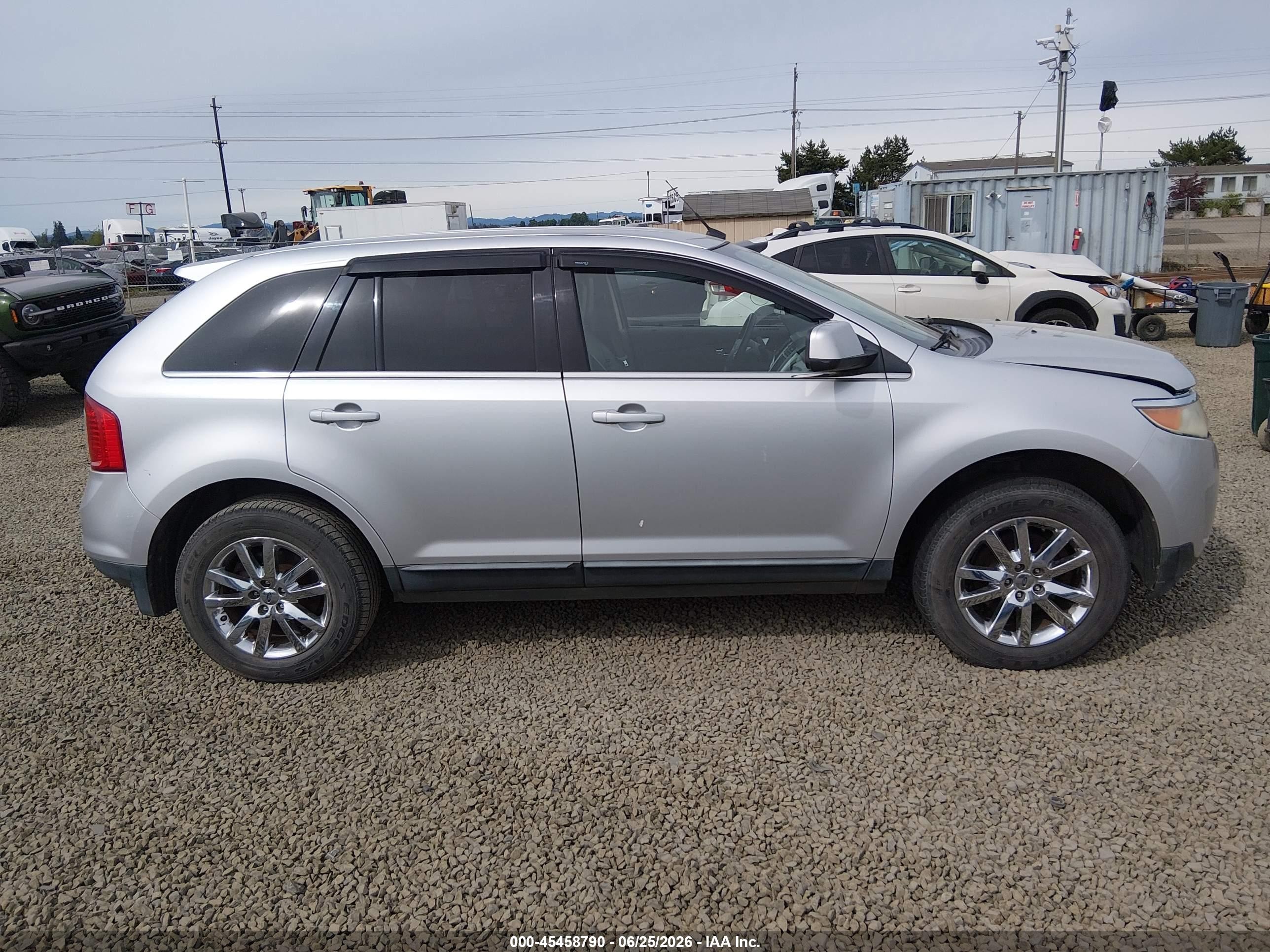 2011 Ford Edge Limited Silver vin: 2FMDK4KC6BBA65037