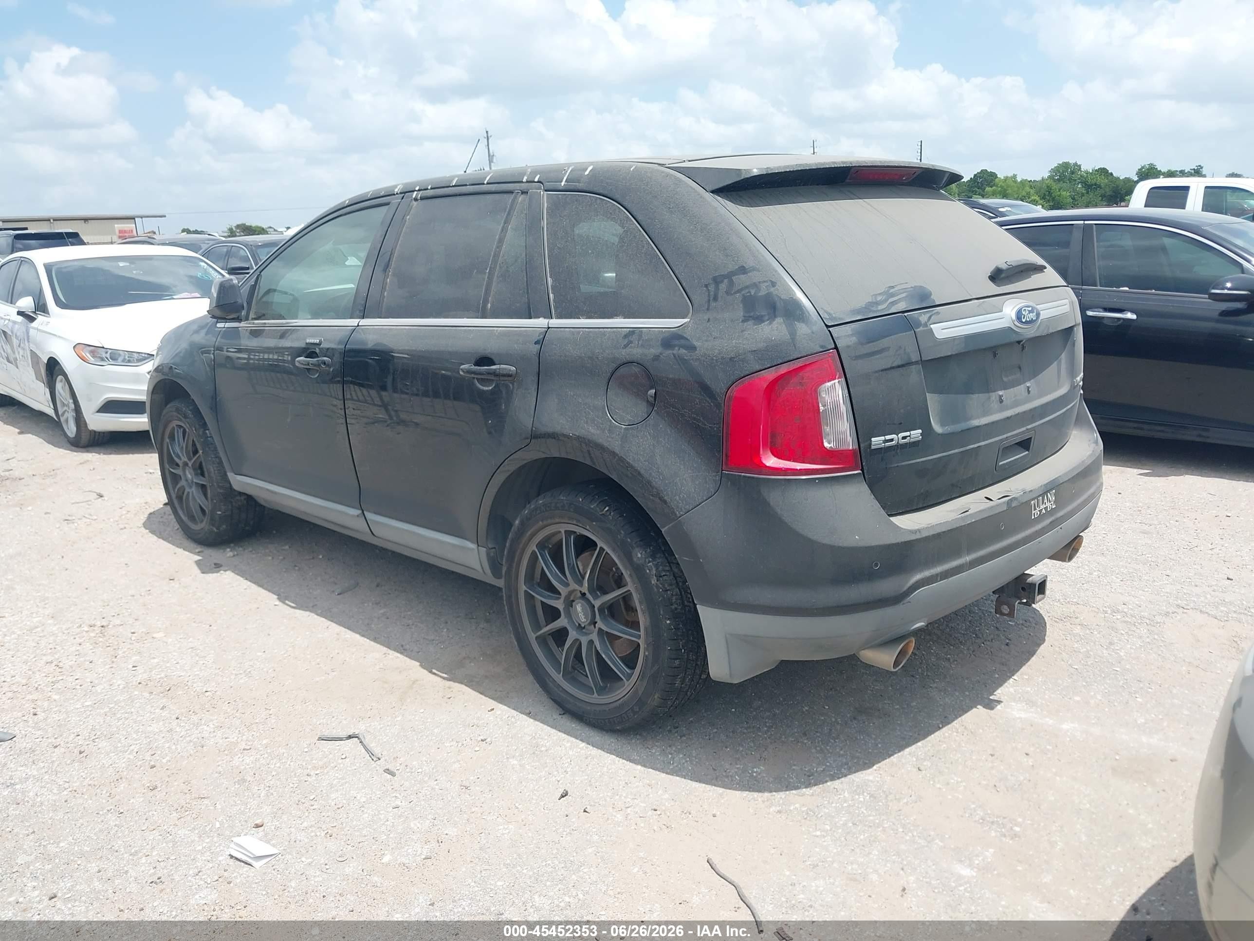 2011 Ford Edge Limited Black vin: 2FMDK4KC6BBA71503